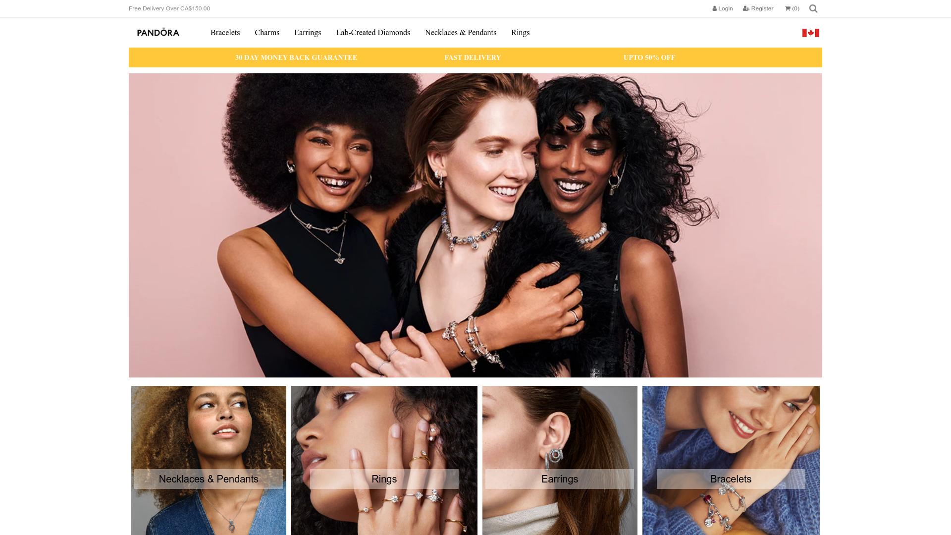 Screenshot pandora-jewelry-canada.ca