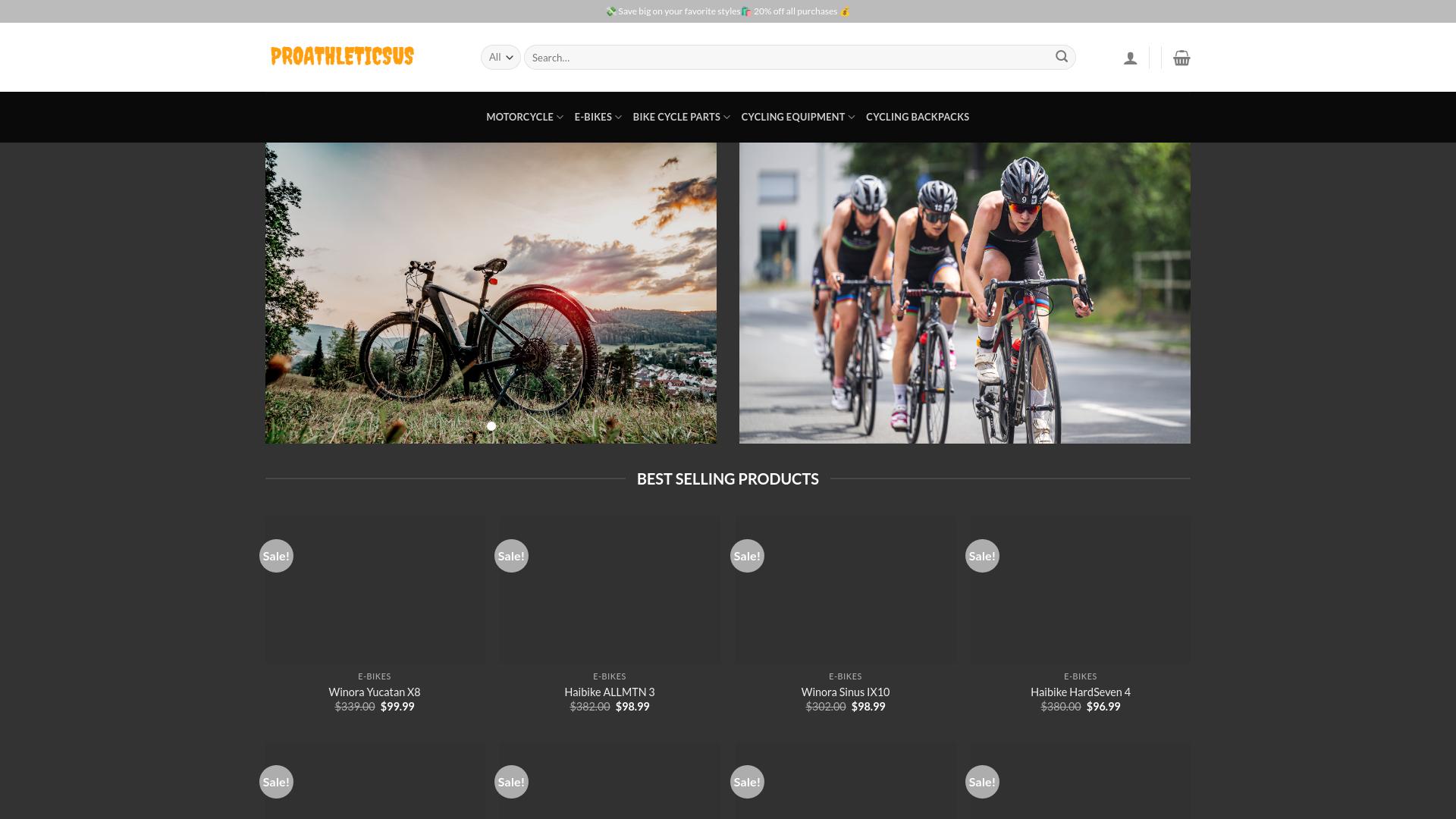 Screenshot proathleticsus.com