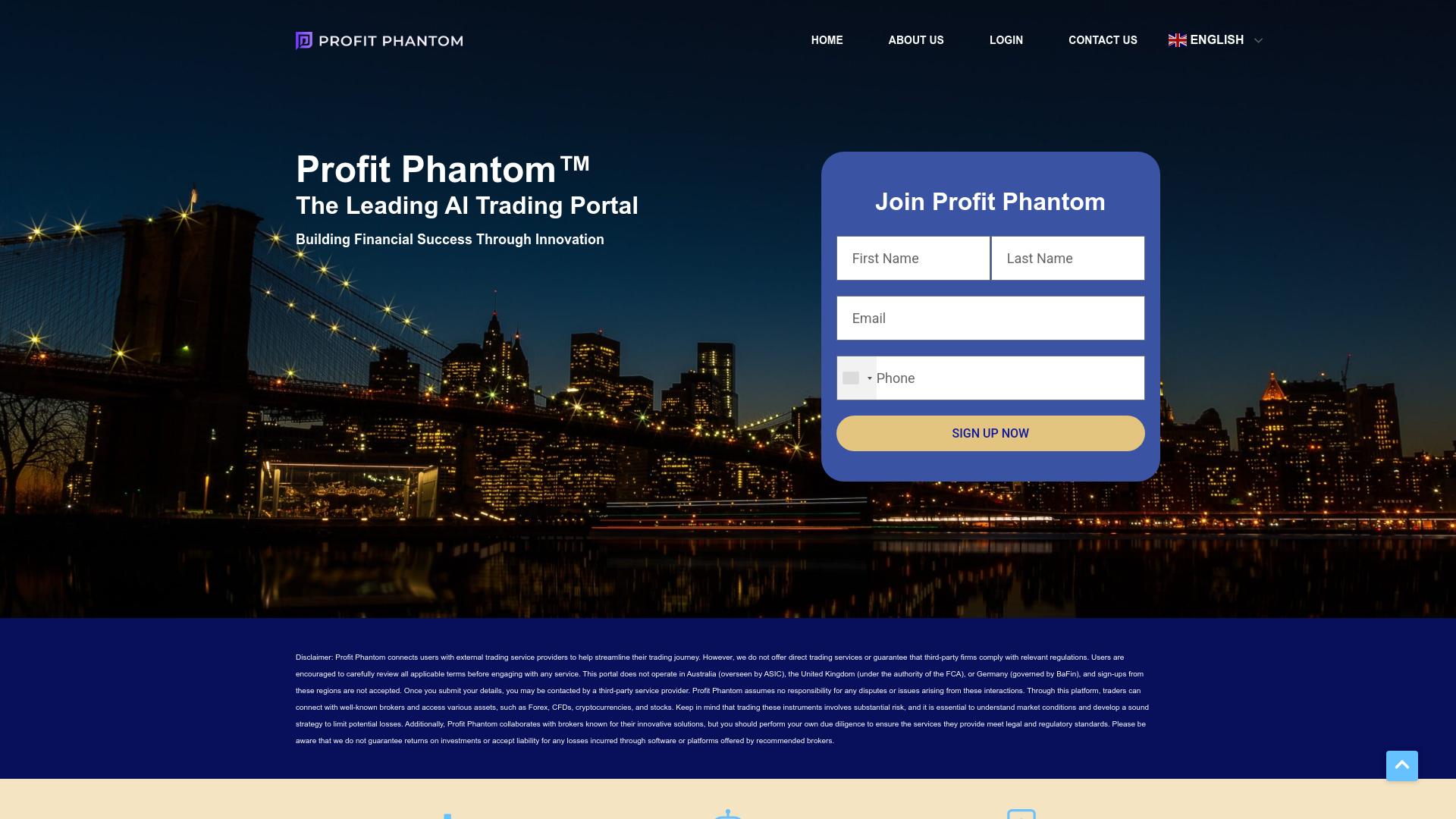 Screenshot profitphantom.io