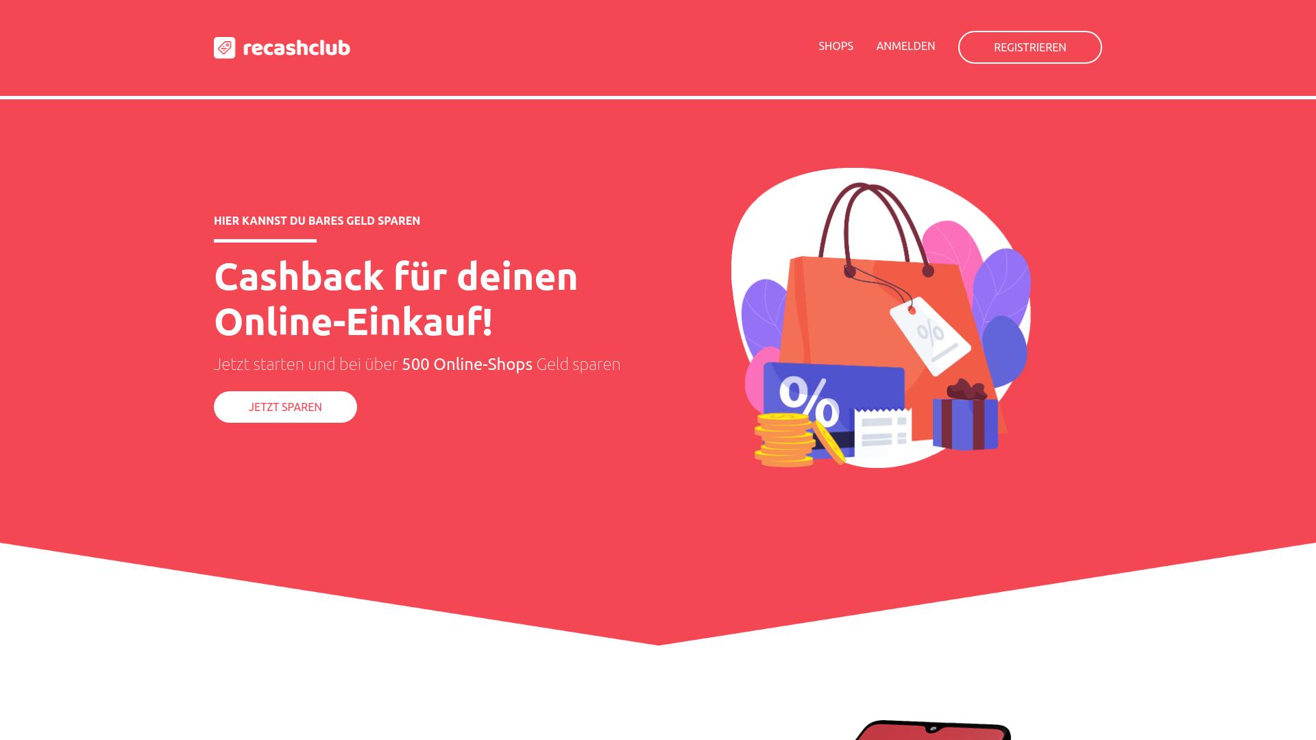 Screenshot recashclub.com