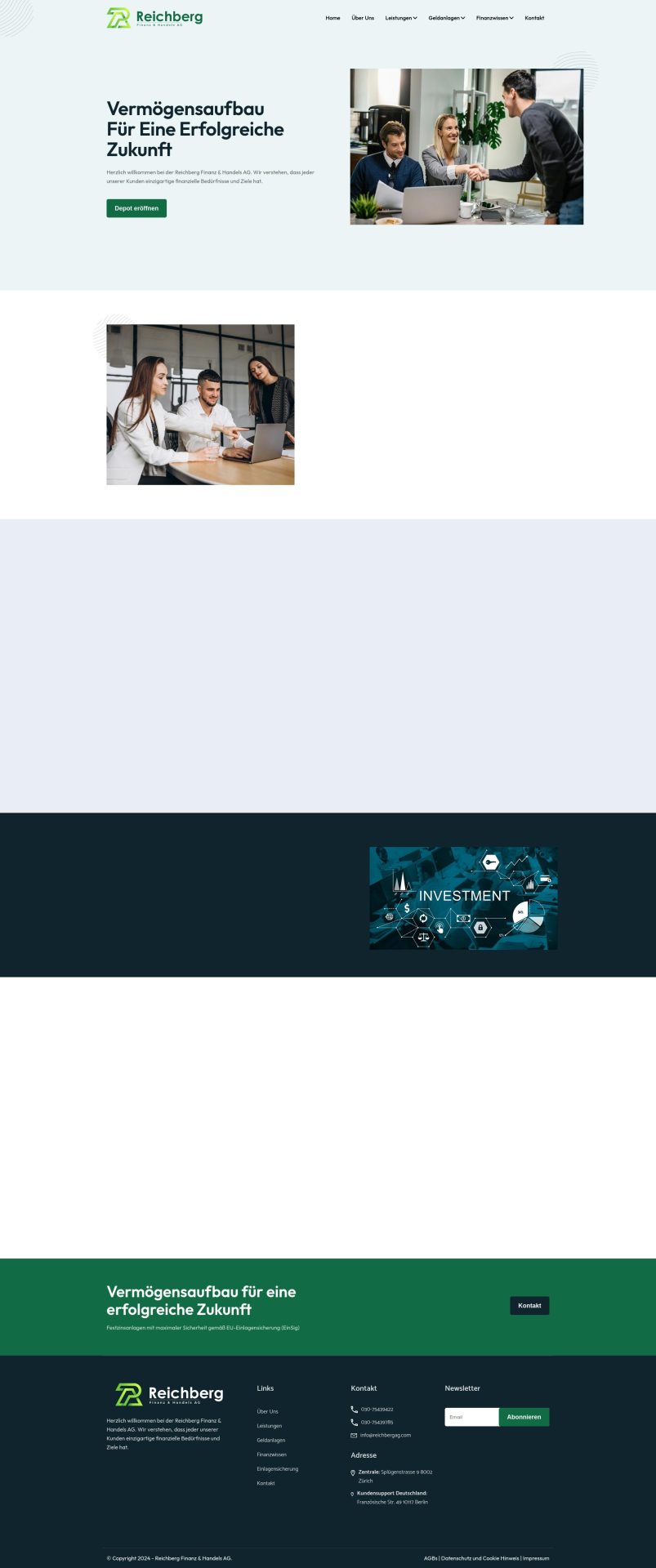 Screenshot reichbergag.com