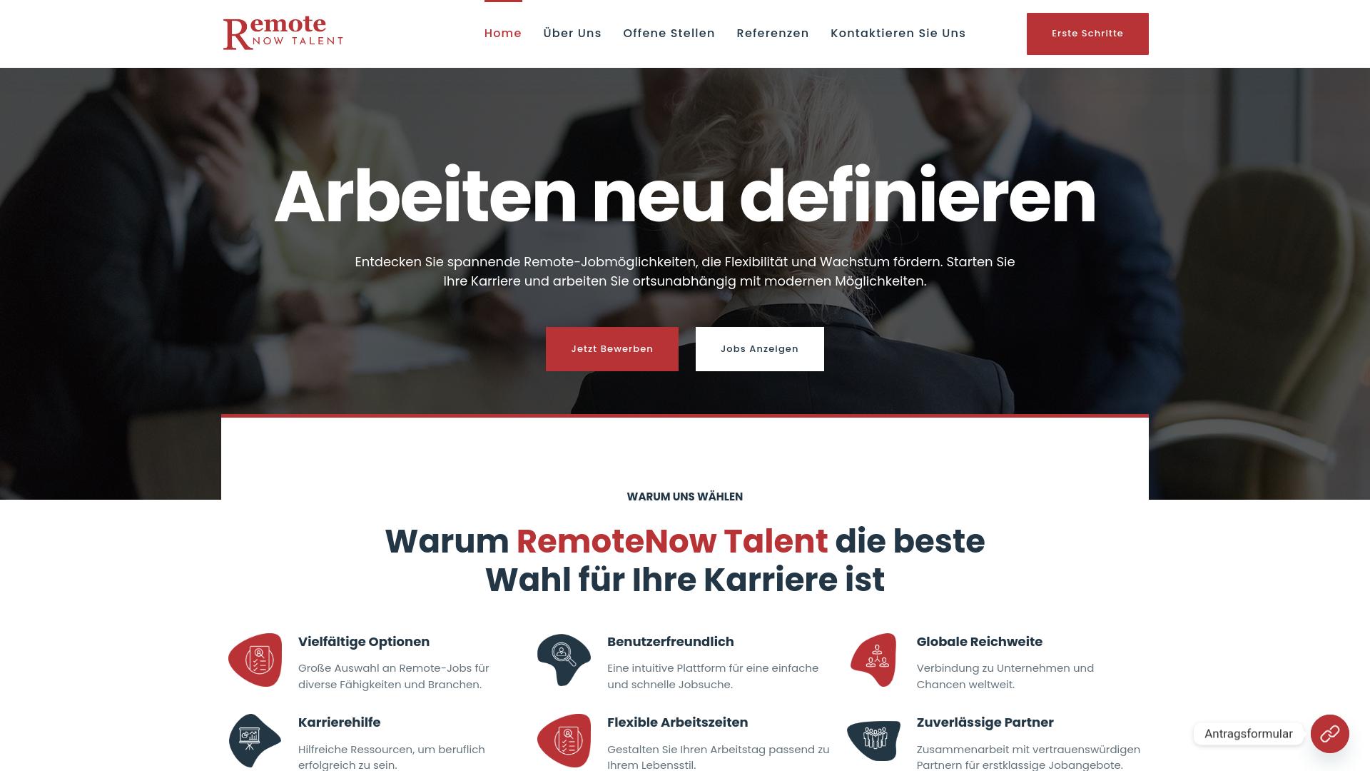 Screenshot remotenow-talent.com