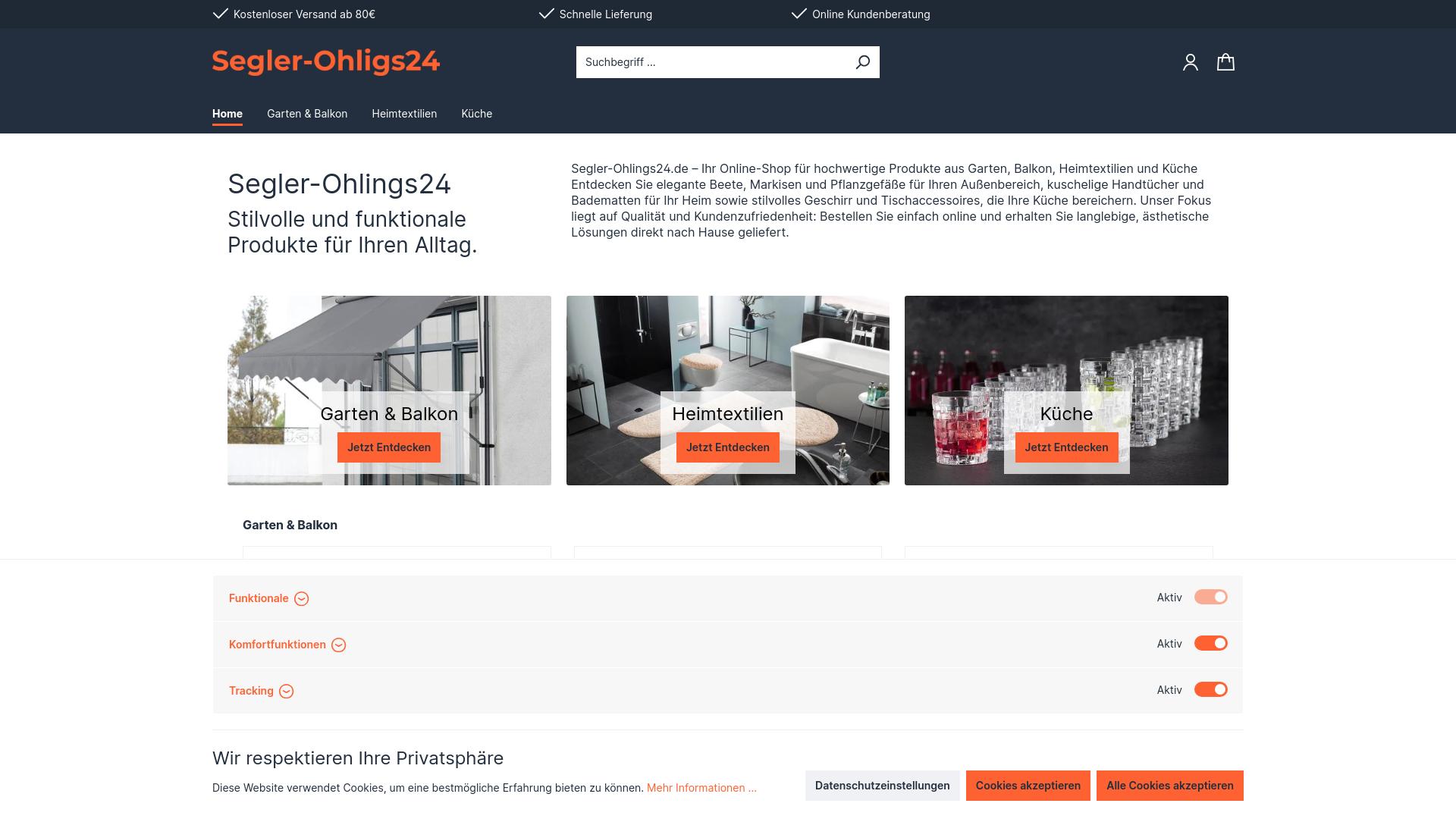 Screenshot segler-ohligs24.de
