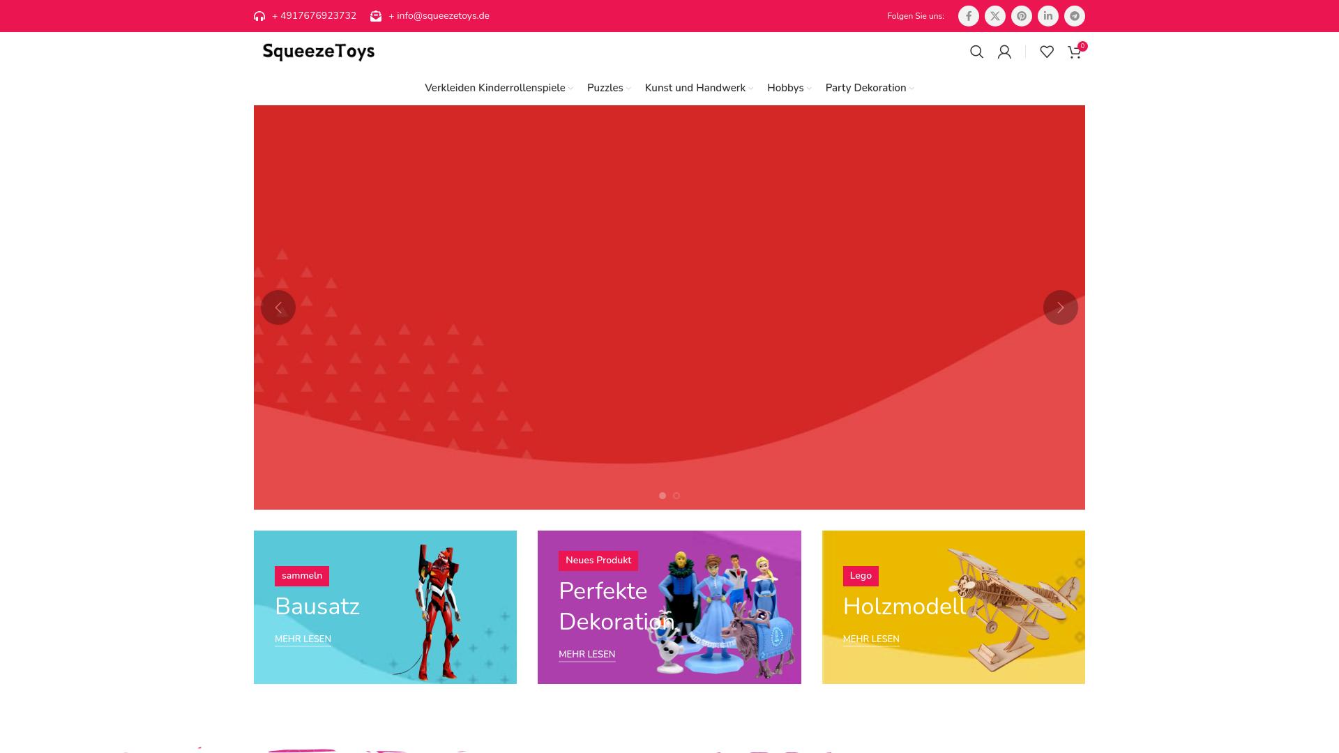 Screenshot squeezetoys.de