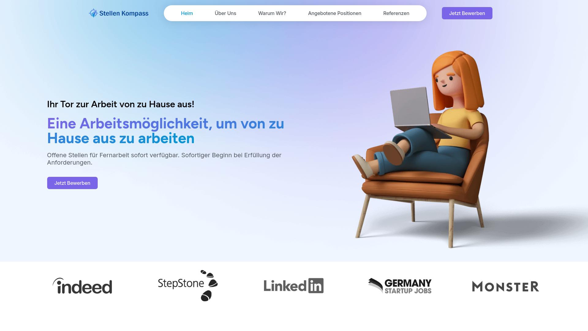 Screenshot stellenkompass.com