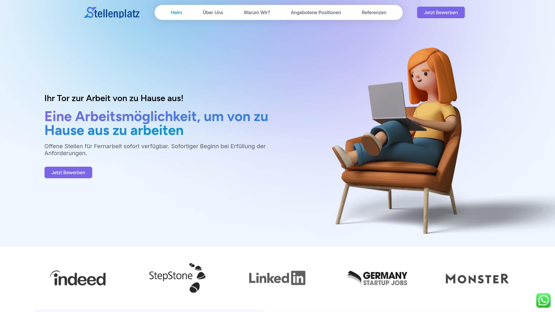 Screenshot stellenplatz.com