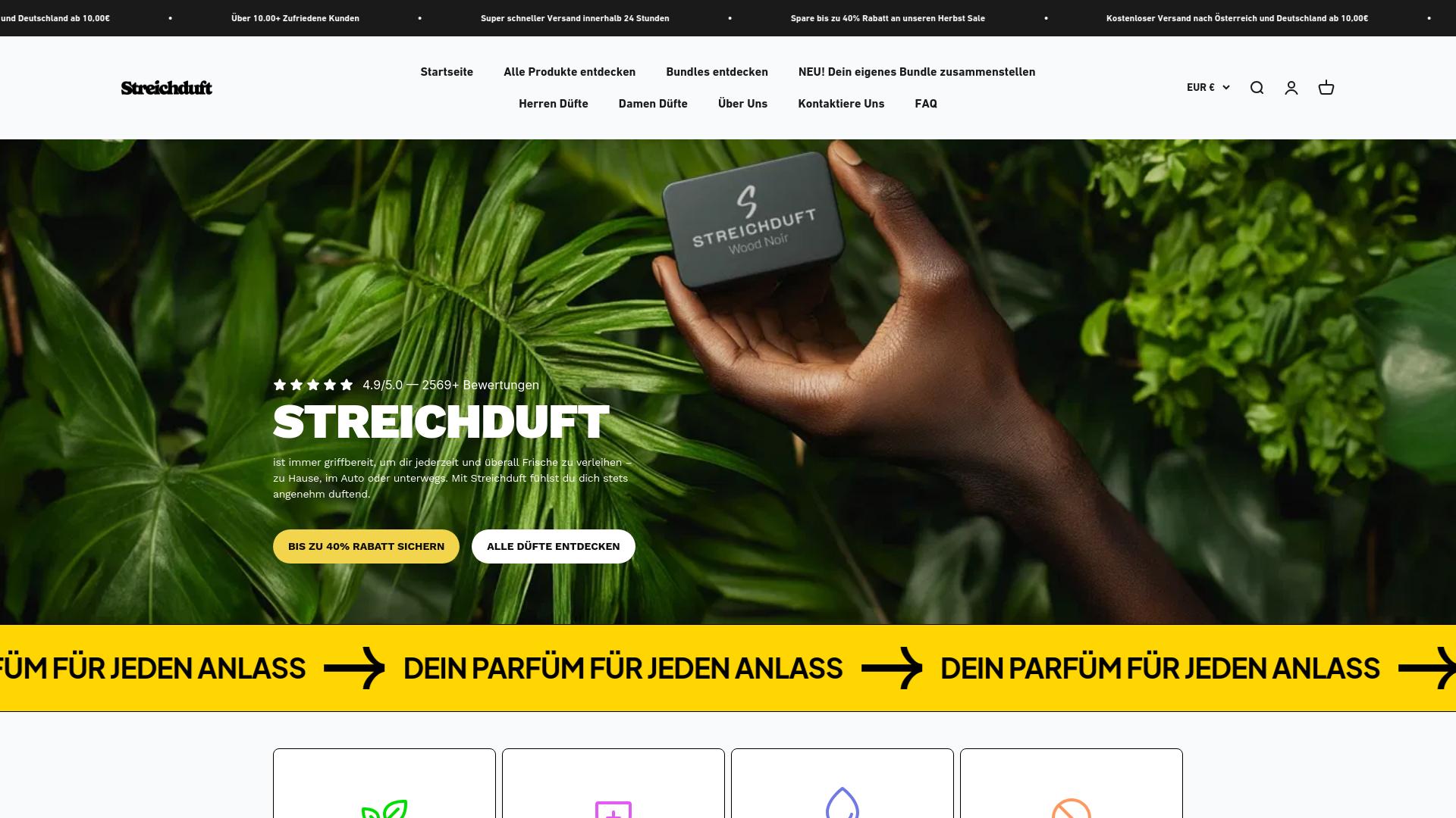 Screenshot streichduft.de