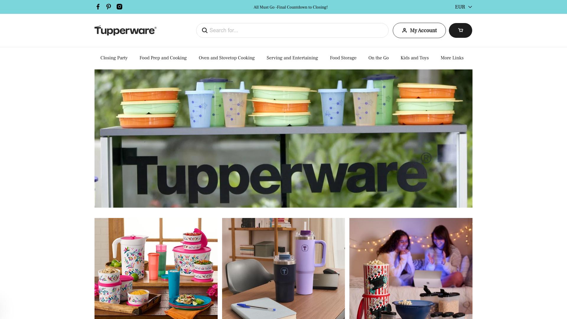 Screenshot tupperwaresales-us.com