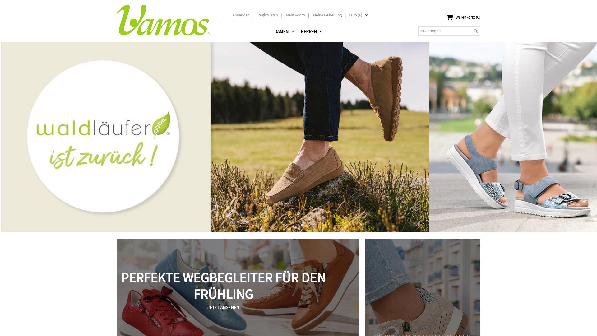 Screenshot vamos--schuhe.com