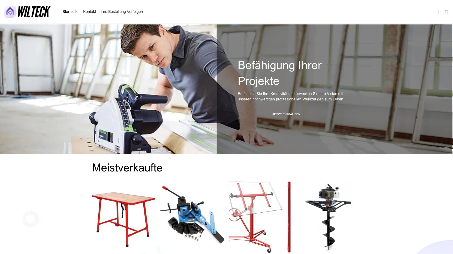 Screenshot wilteck.shop