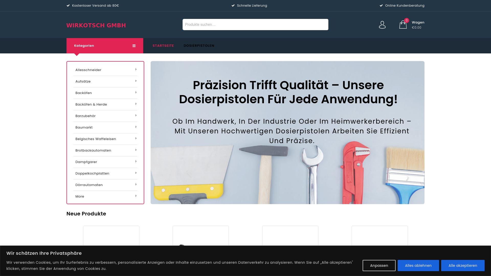 Screenshot wirkotsch-tech.de