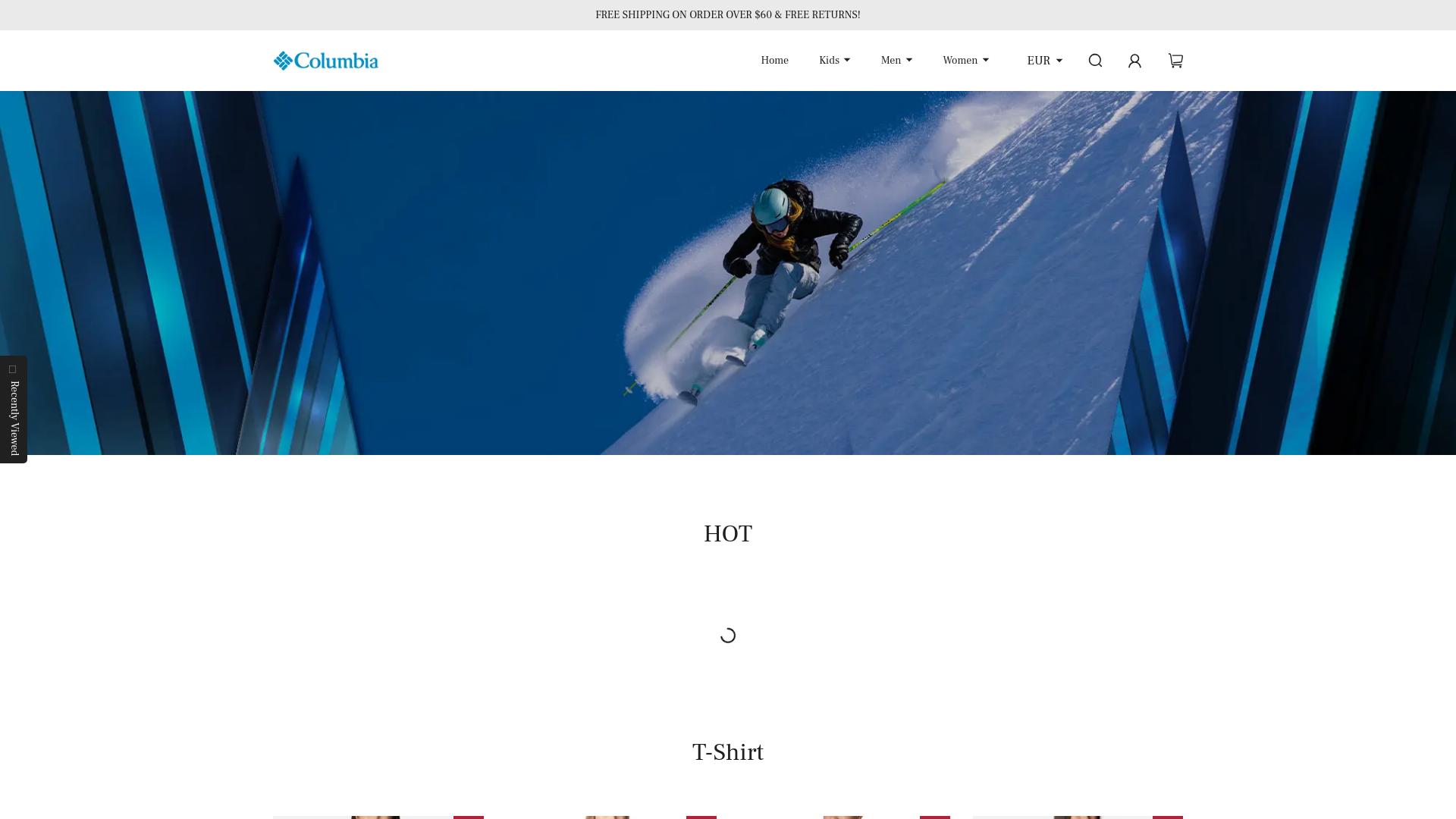 Screenshot columbiaoutletonline.com