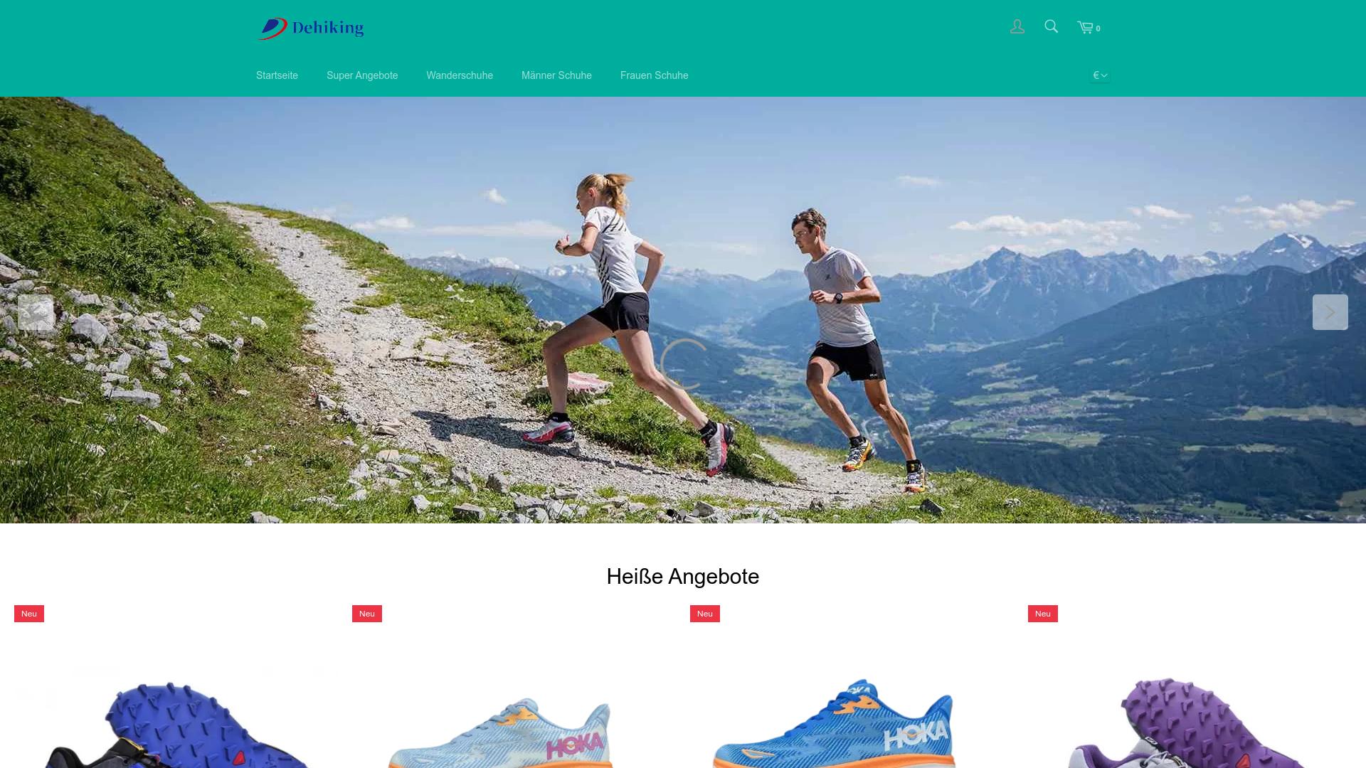 Screenshot dehiking.de