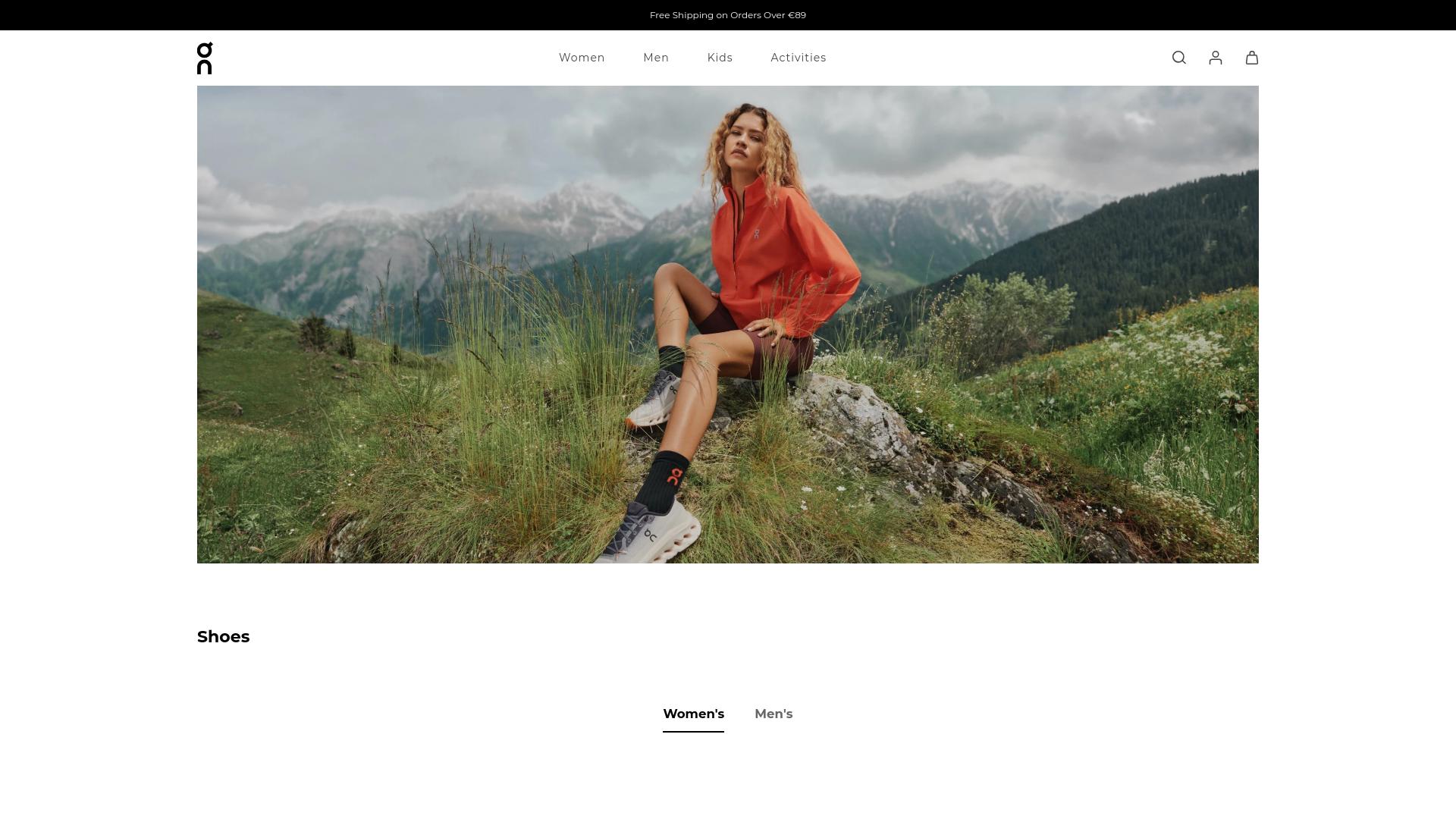 Screenshot eu.orunning.shop