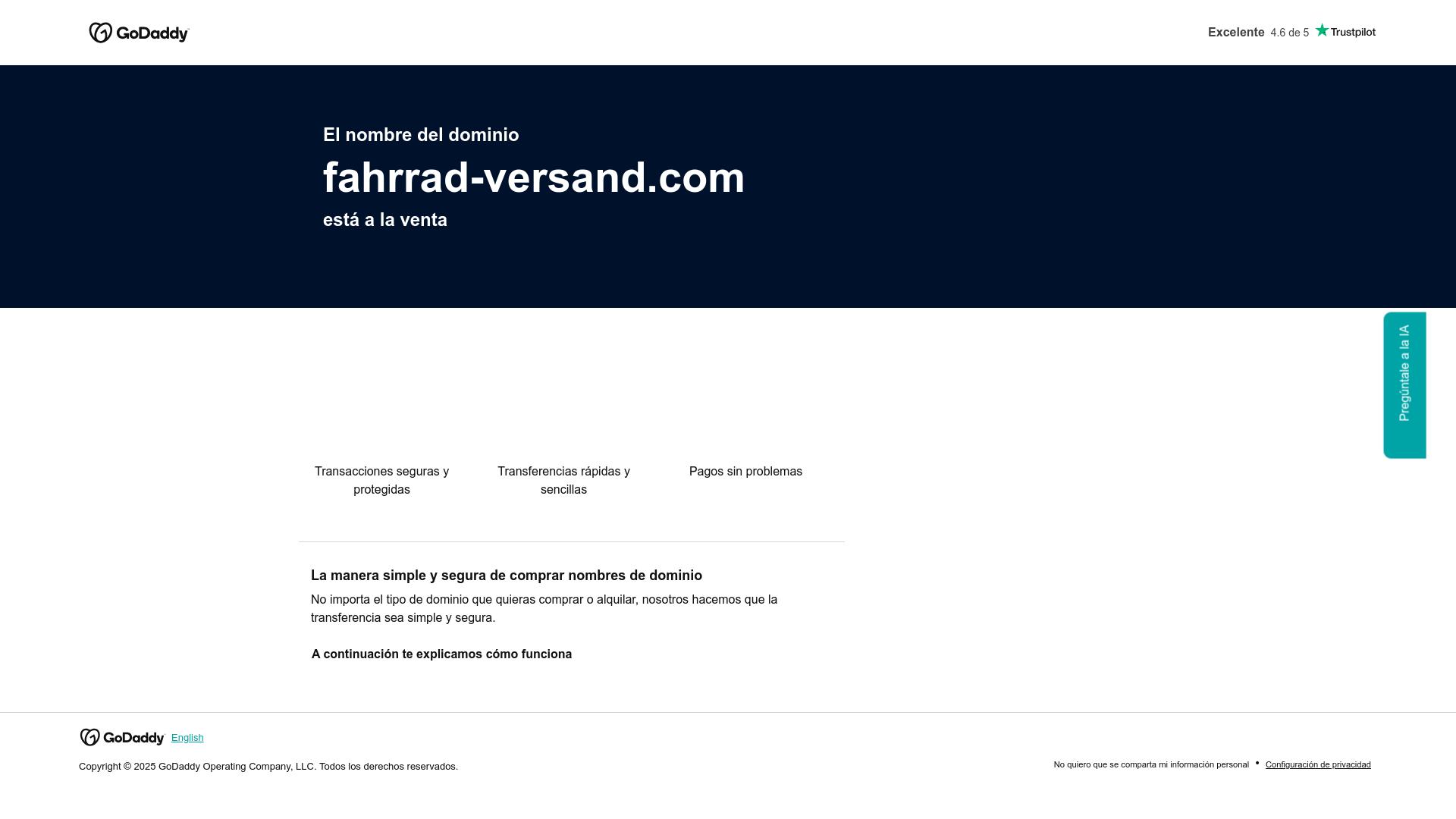 Screenshot fahrrad-versand.com