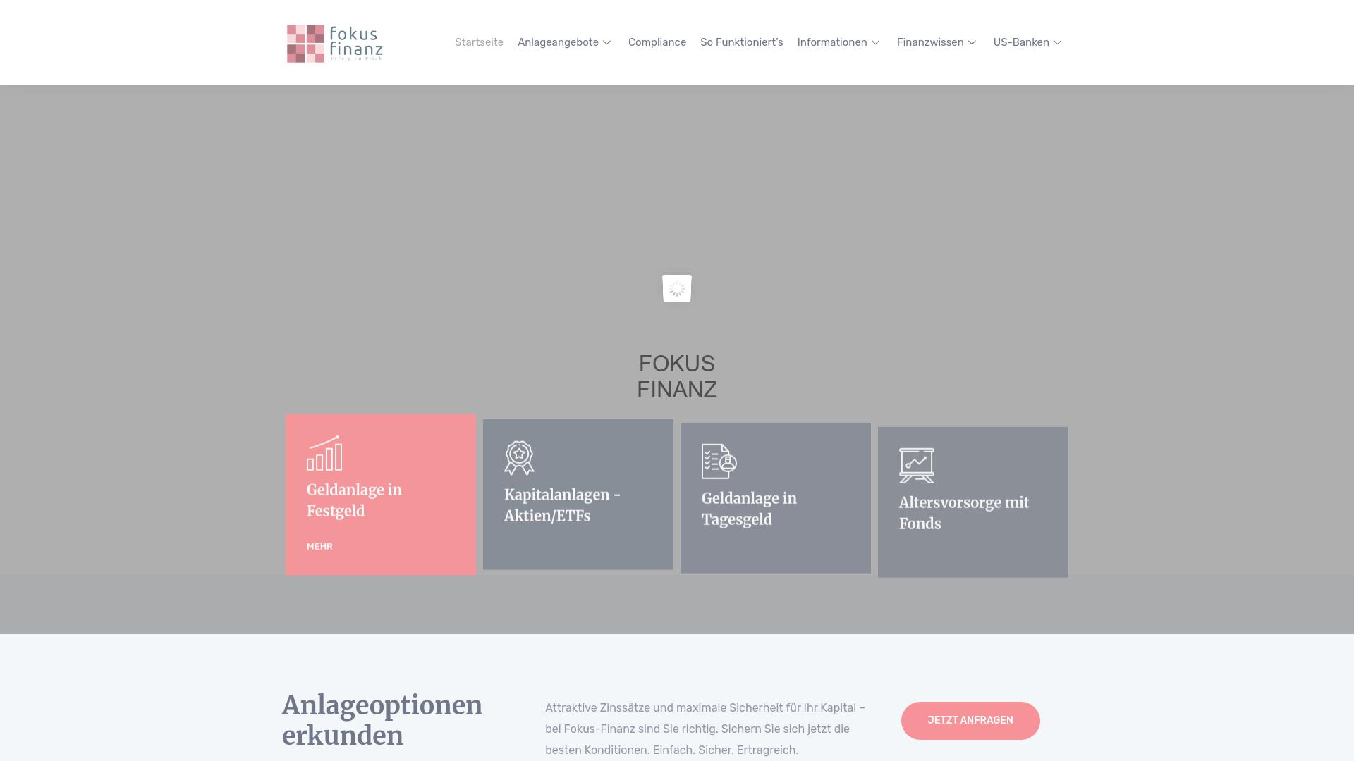 Screenshot fokusfinanz.com
