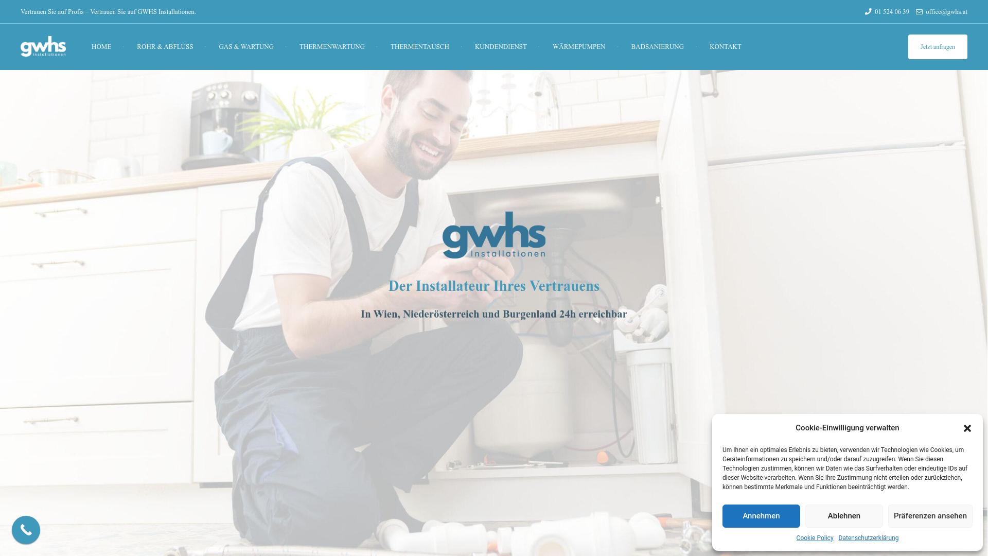 Screenshot gwhs-installationen.at