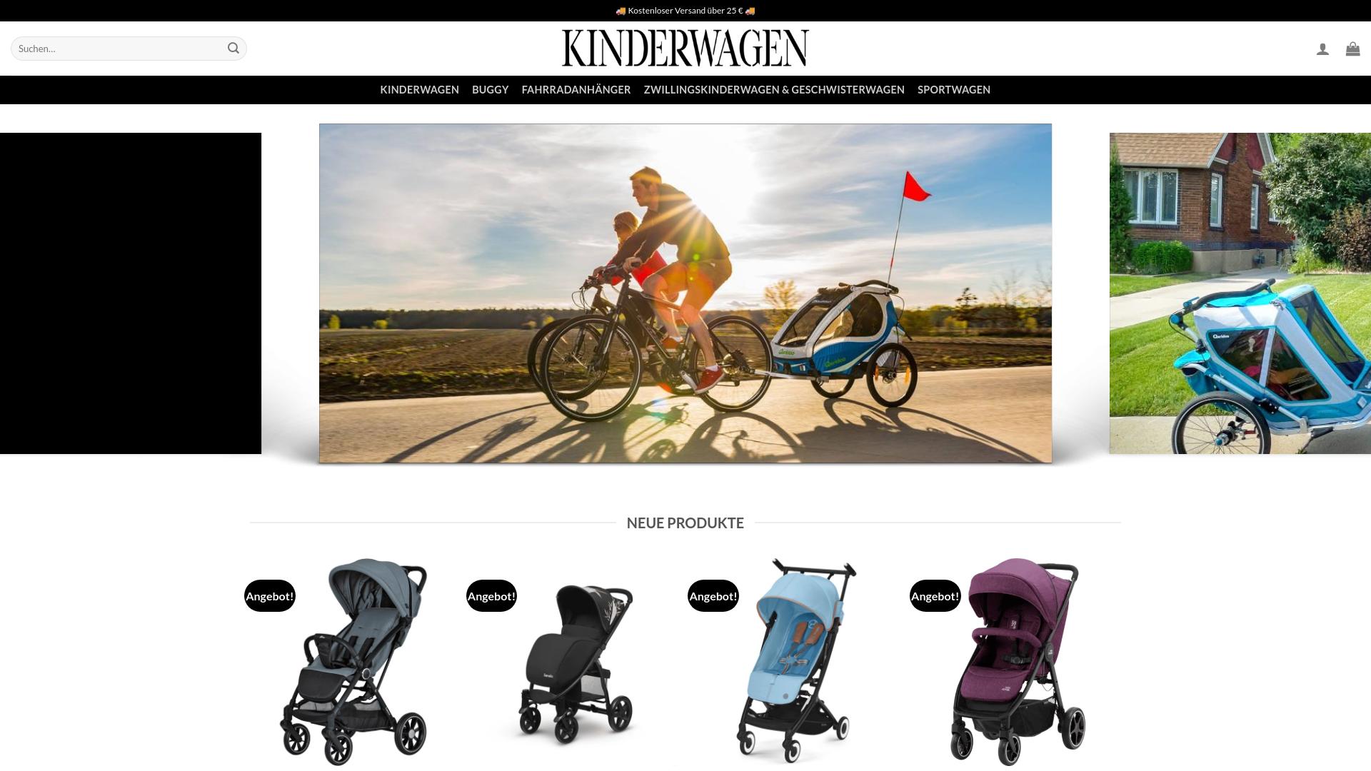 Screenshot kinderwagenonlinestore.com