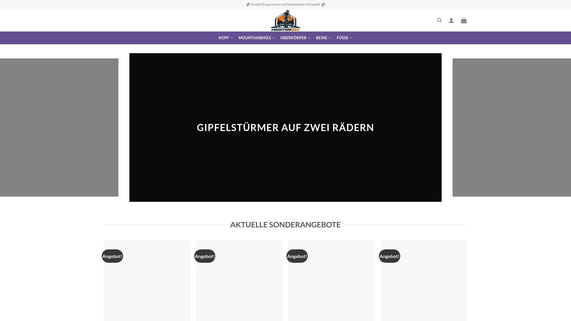 Screenshot mountain-bikesde.com