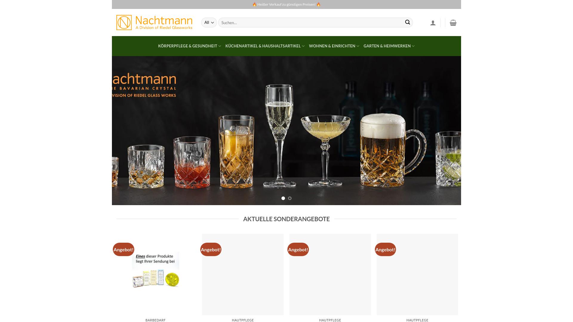 Screenshot nachtmannprada.de