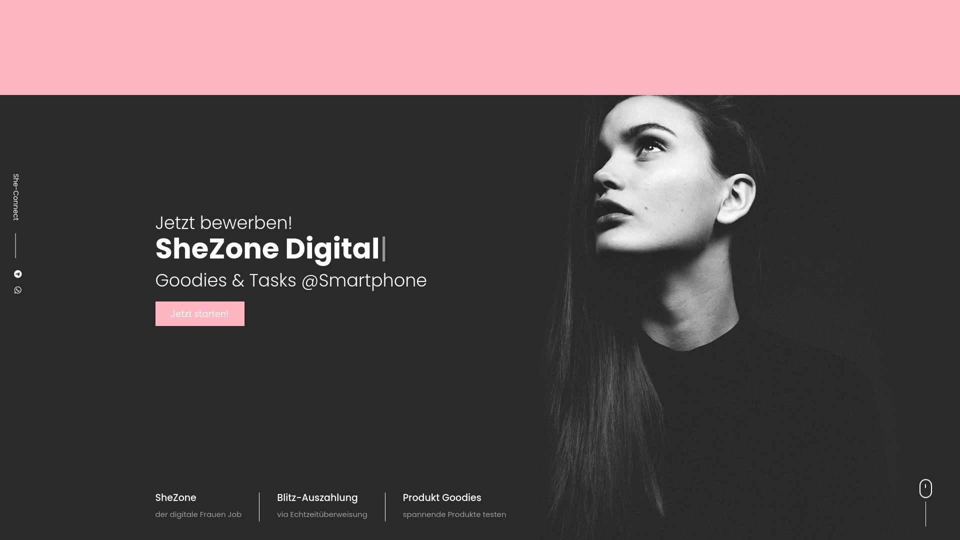 Screenshot shezone257.com