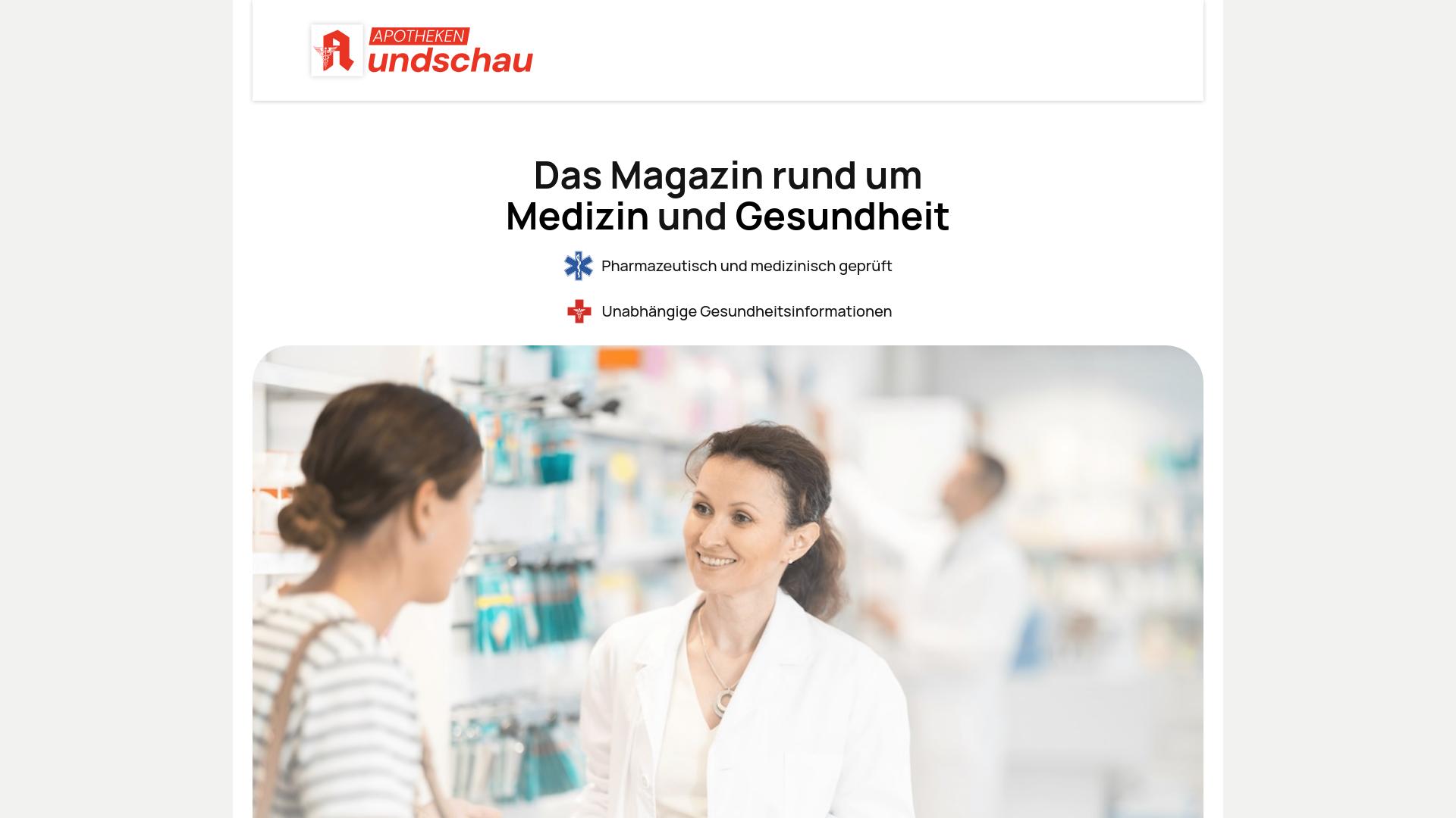Screenshot apotheken-rundschau-bayern.de