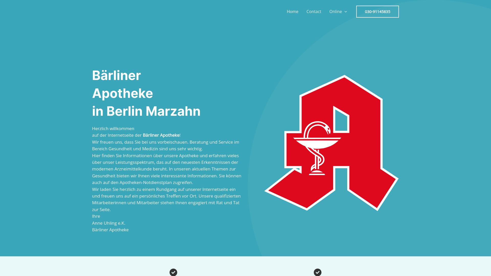 Screenshot baerliner-apotheke-berlin-marzahn.de