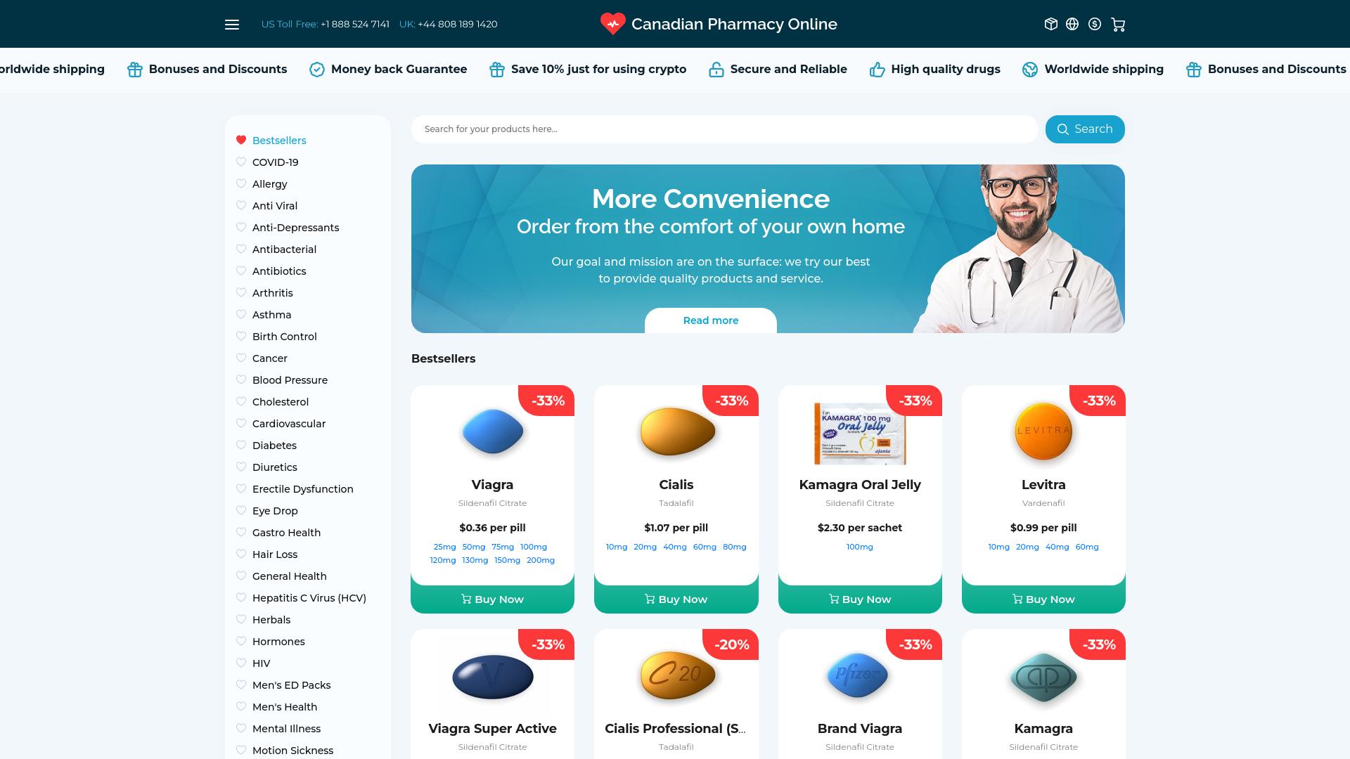 Screenshot canadianpharmacyonline.top