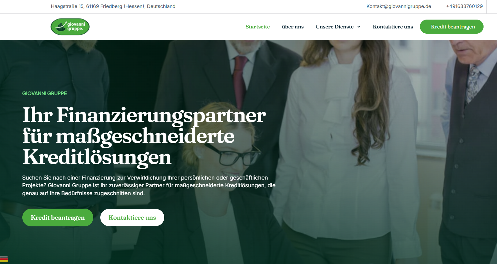 Screenshot giovannigruppe.de