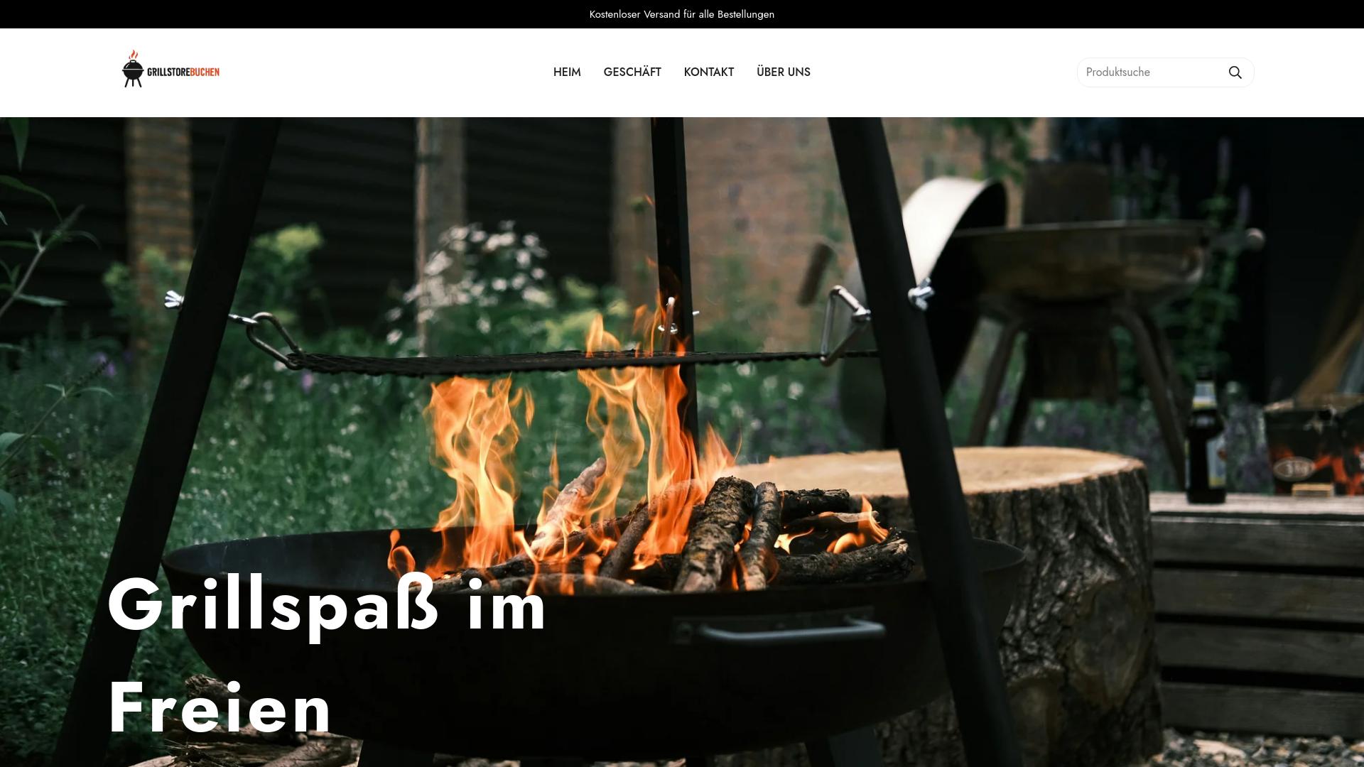 Screenshot grillstorebuchen.com