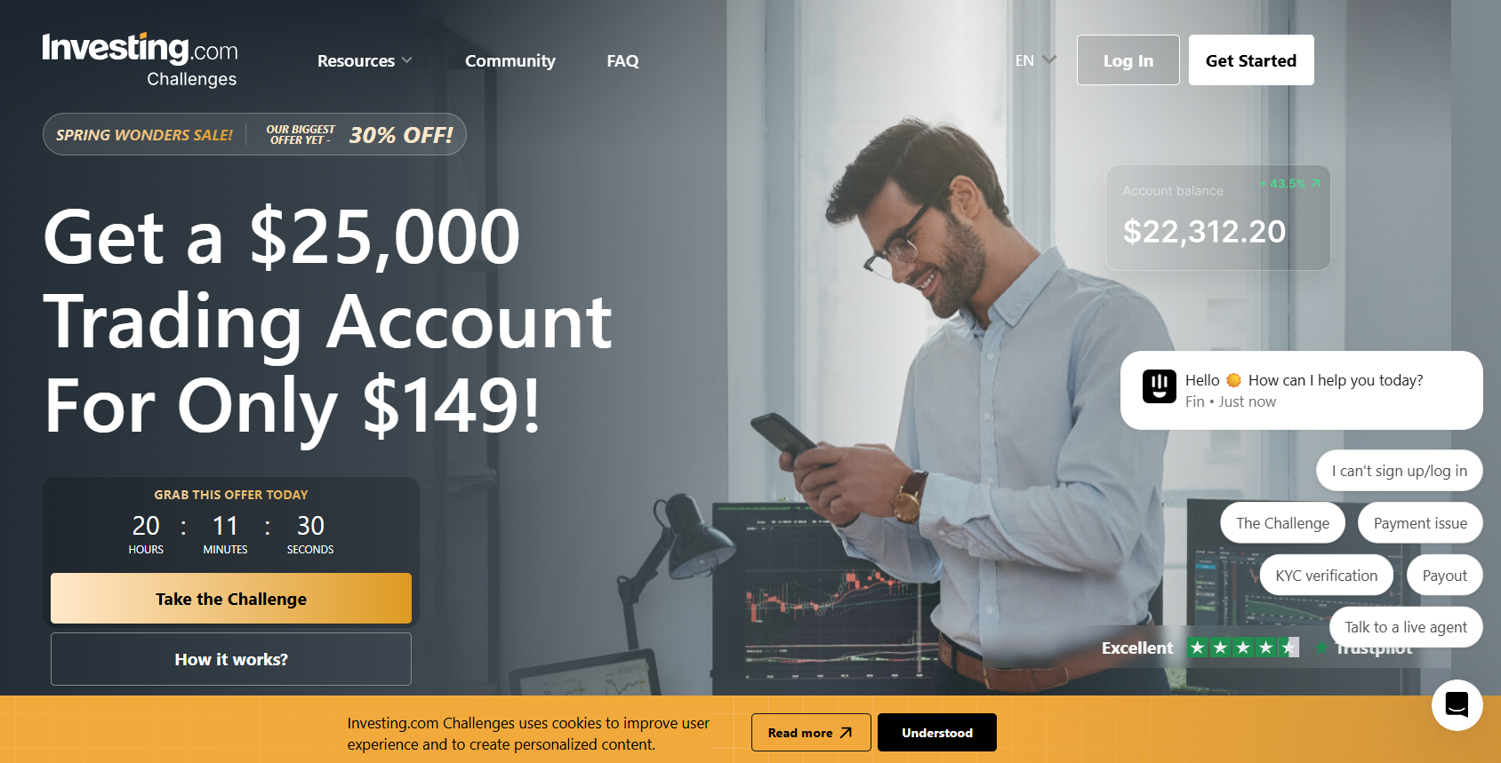Screenshot investingchallenges.com