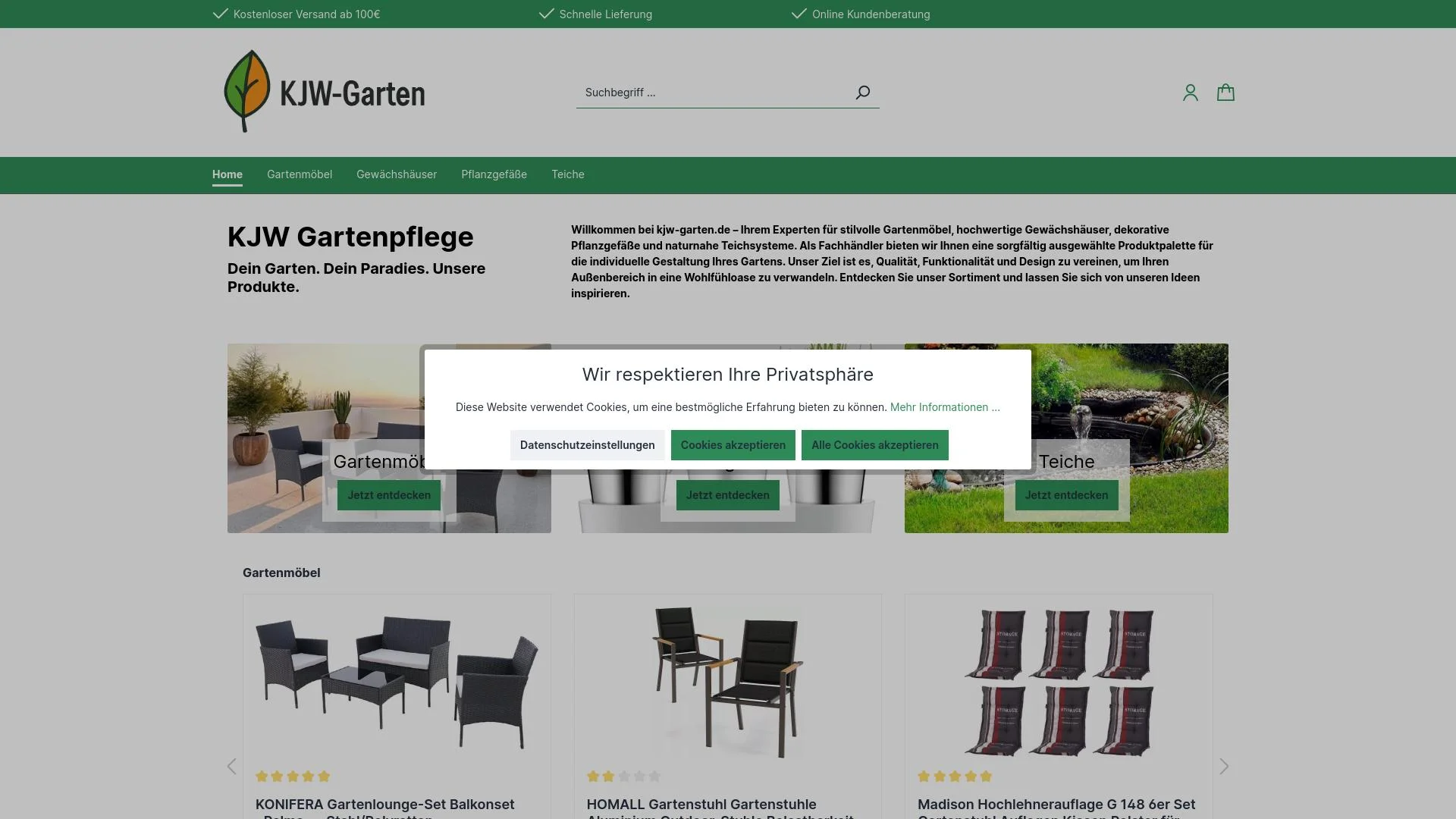 Screenshot kjw-garten.de