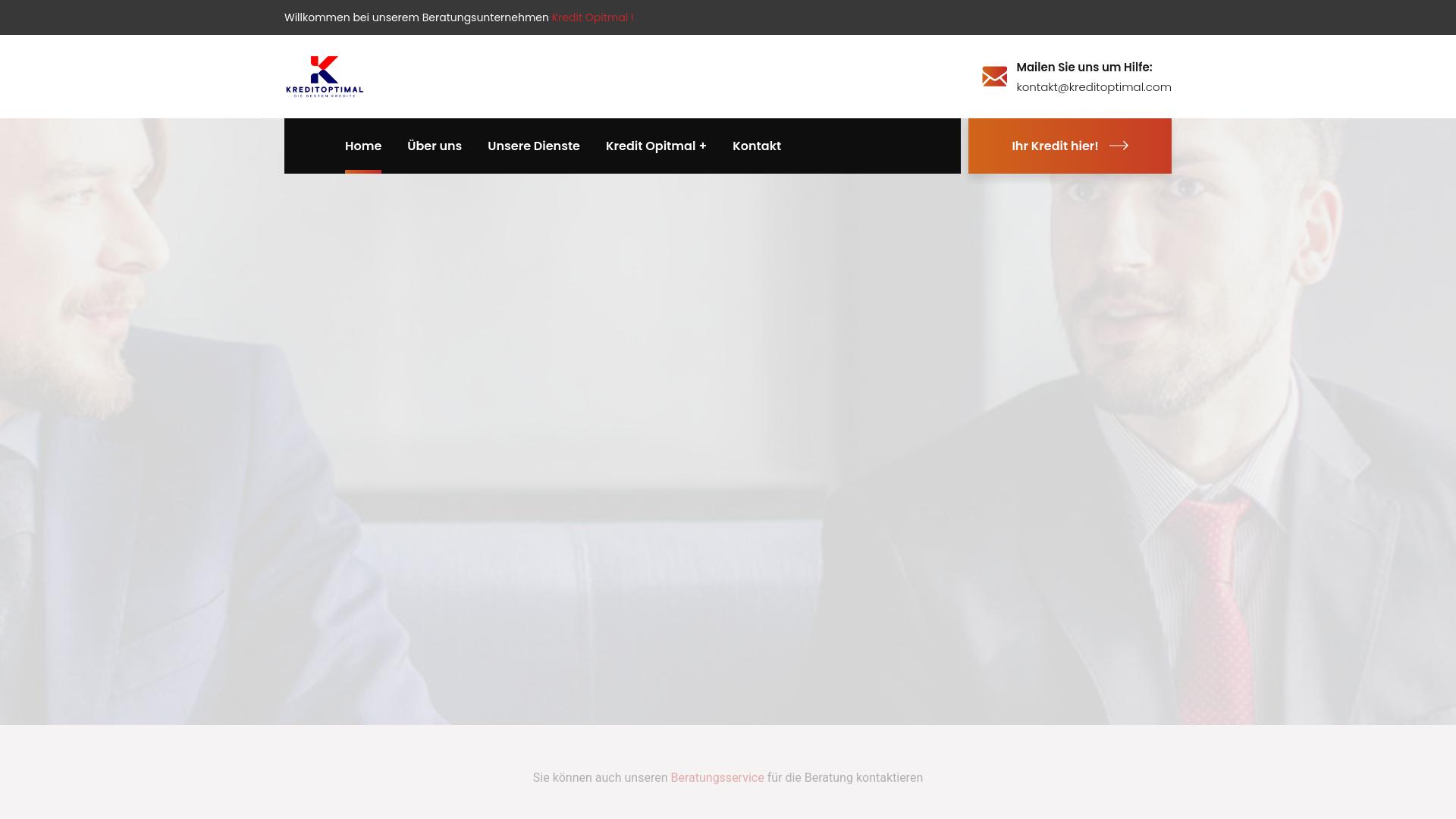 Screenshot kreditoptimal.com
