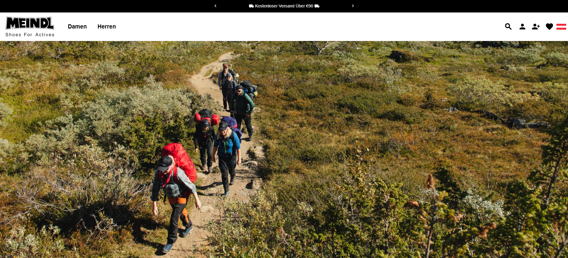 Screenshot meindlosterreich.at