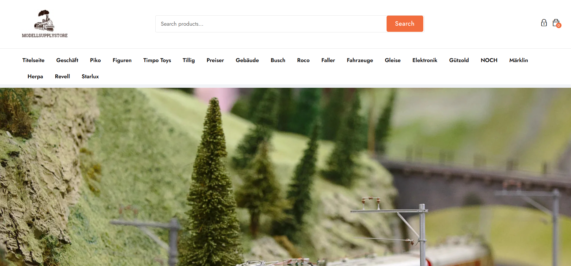 Screenshot modellsupplystore.com