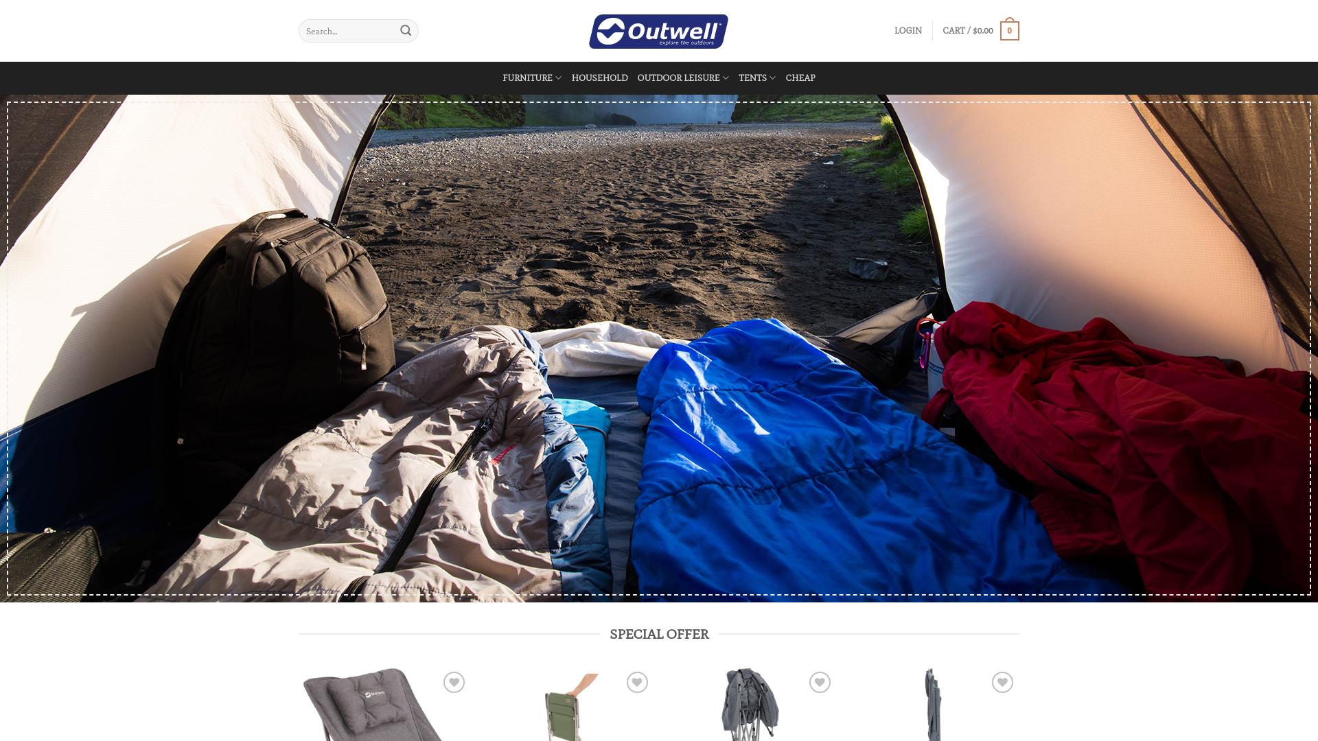 Screenshot outwelloutdoor.com