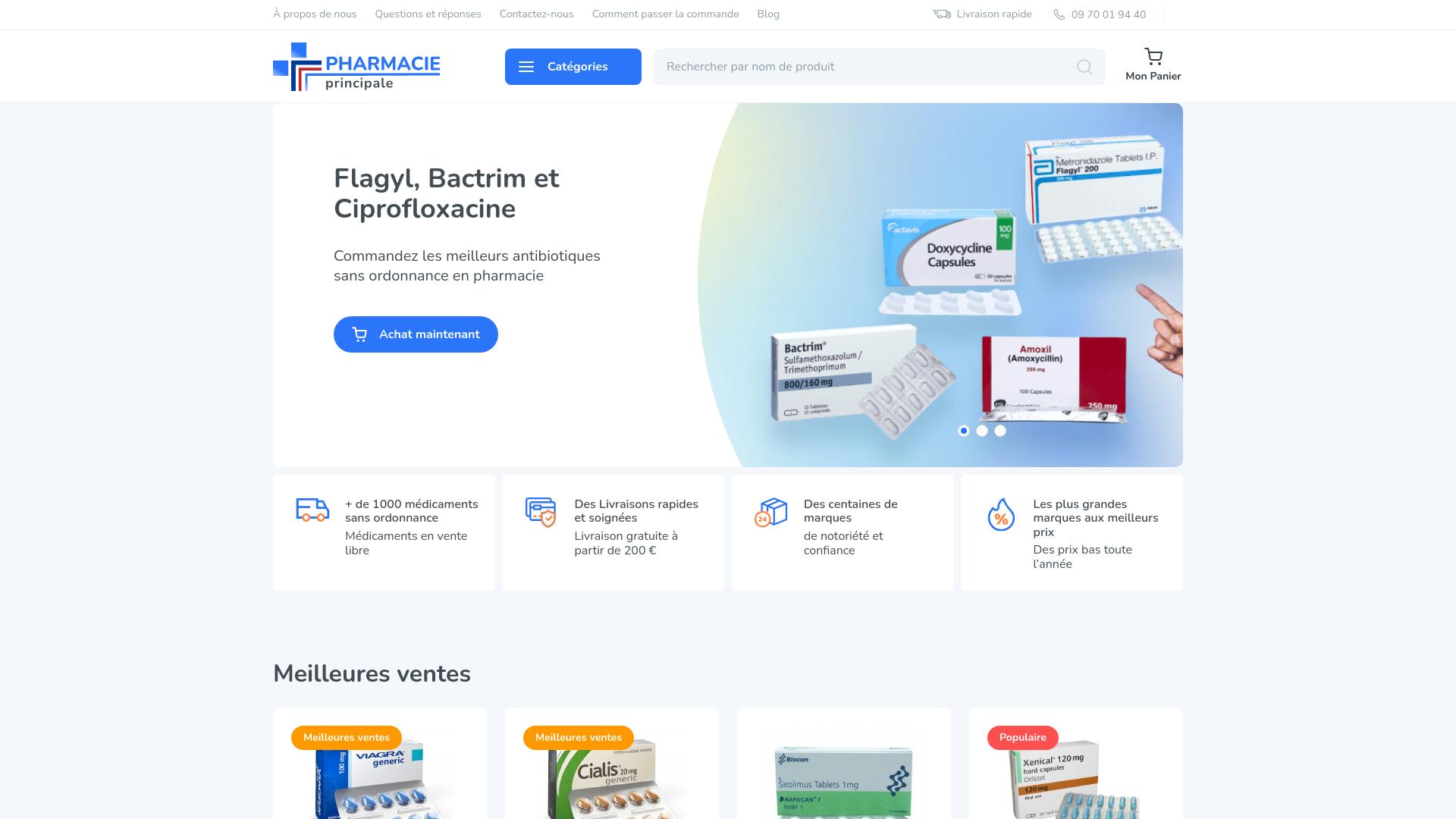 Screenshot pharmacie-principale.net