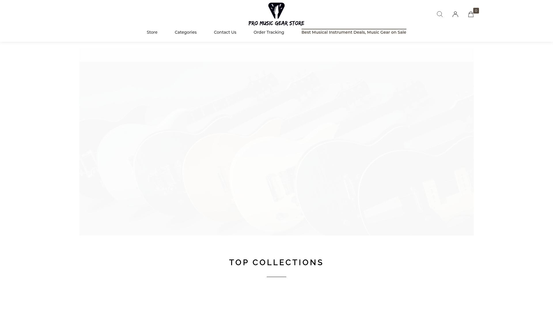 Screenshot promusicgearstore.com