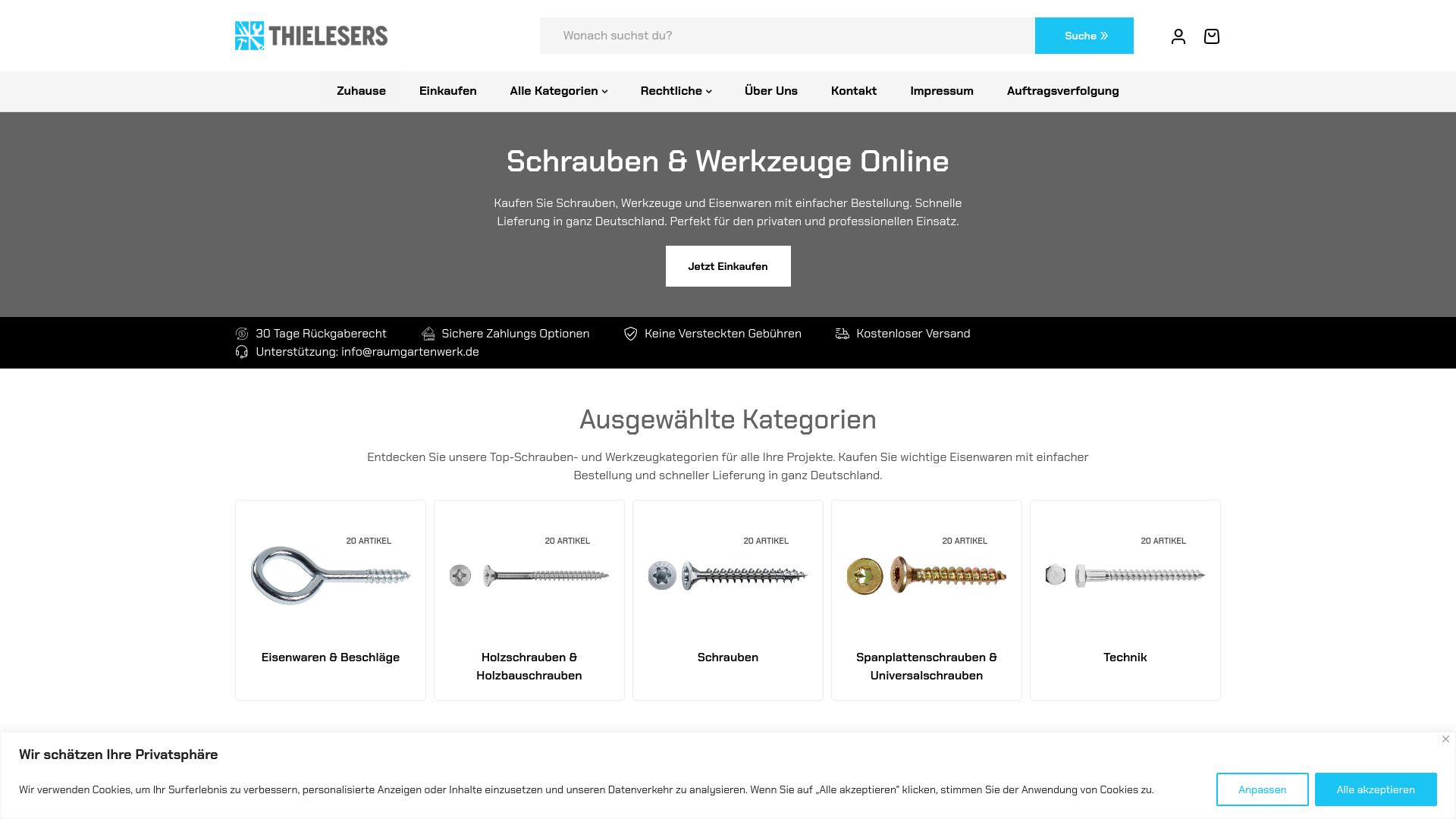 Screenshot raumgartenwerk.de