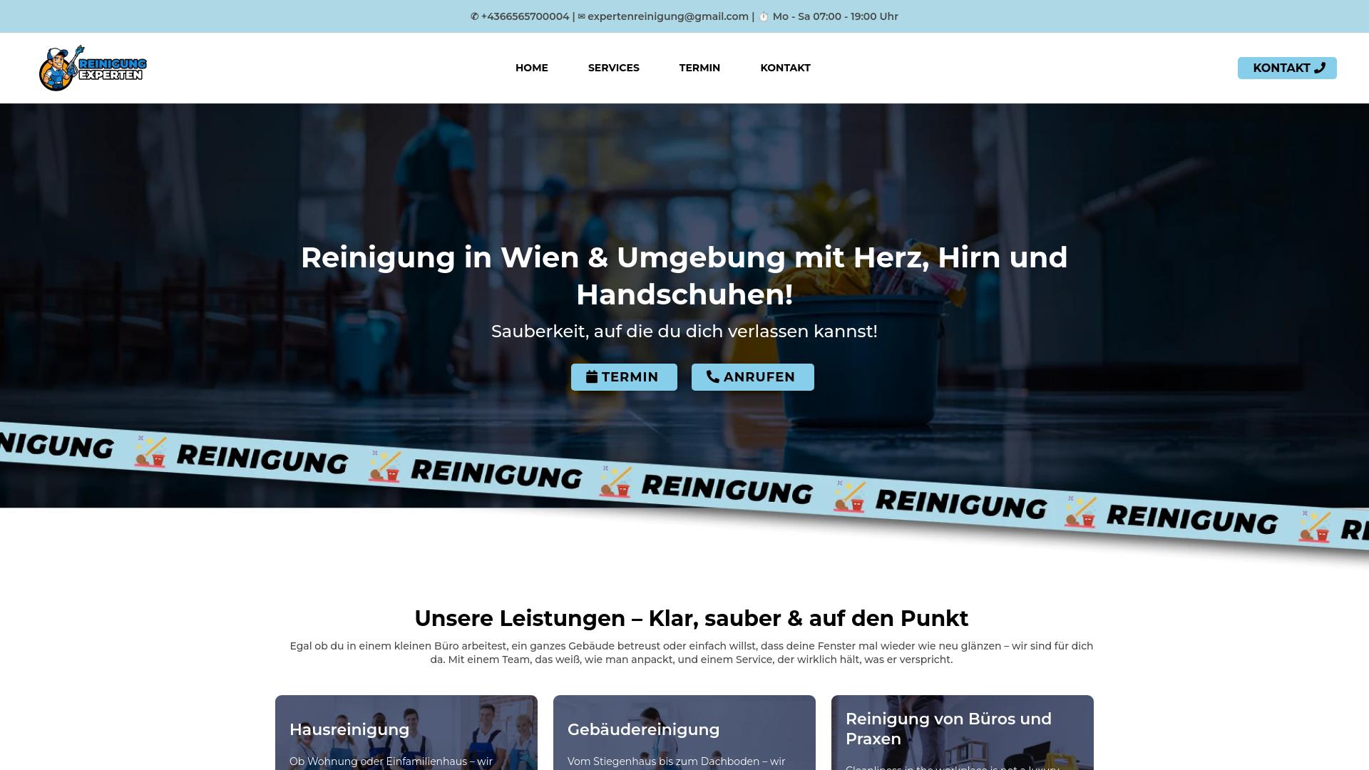 Screenshot reinigung-experten.at