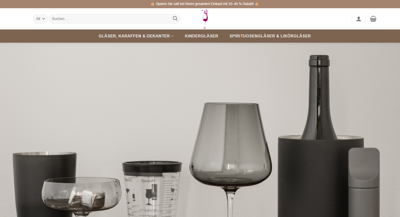 Screenshot salewineglass.com