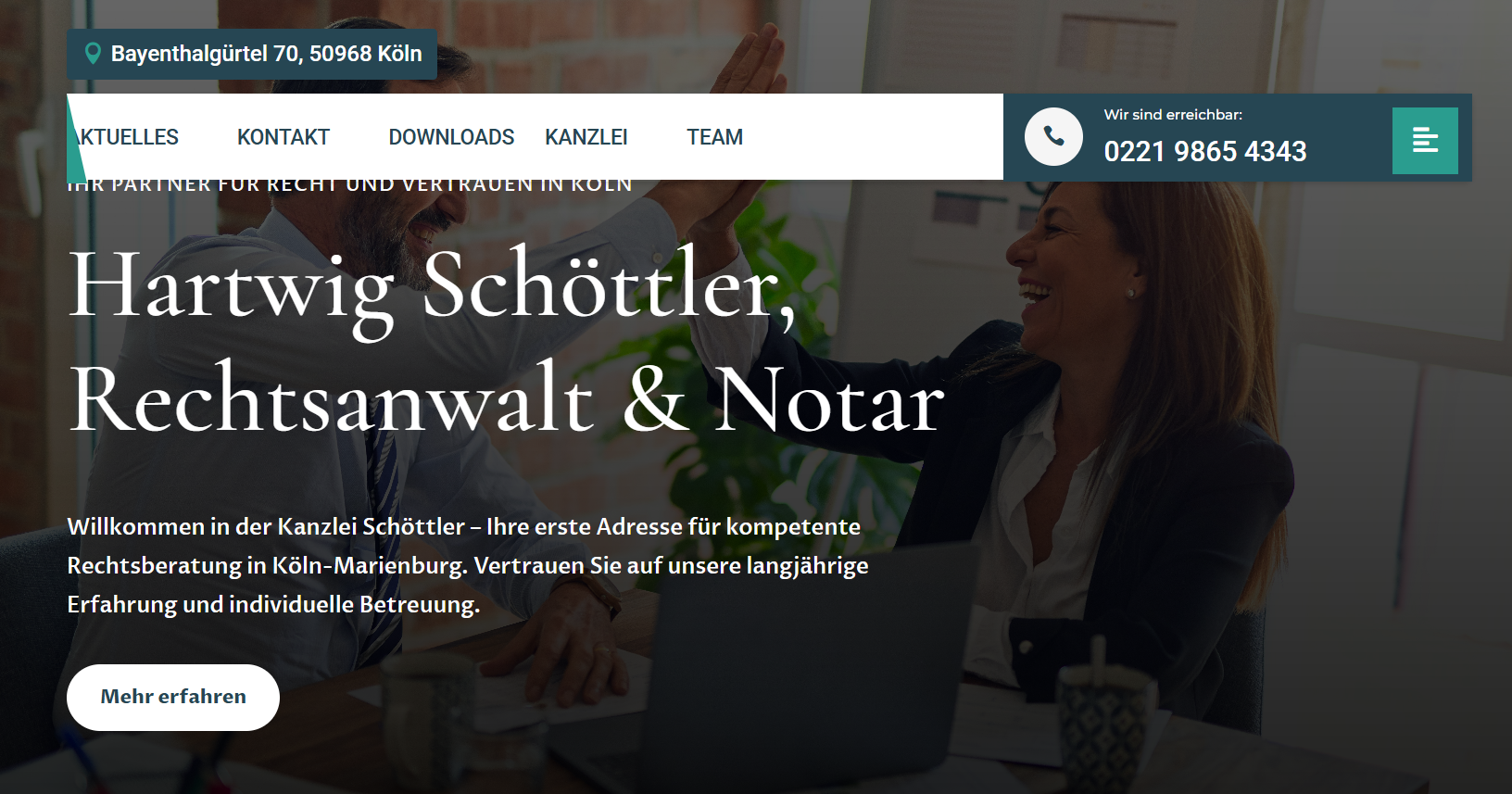 Screenshot schoettler-kanzlei.de