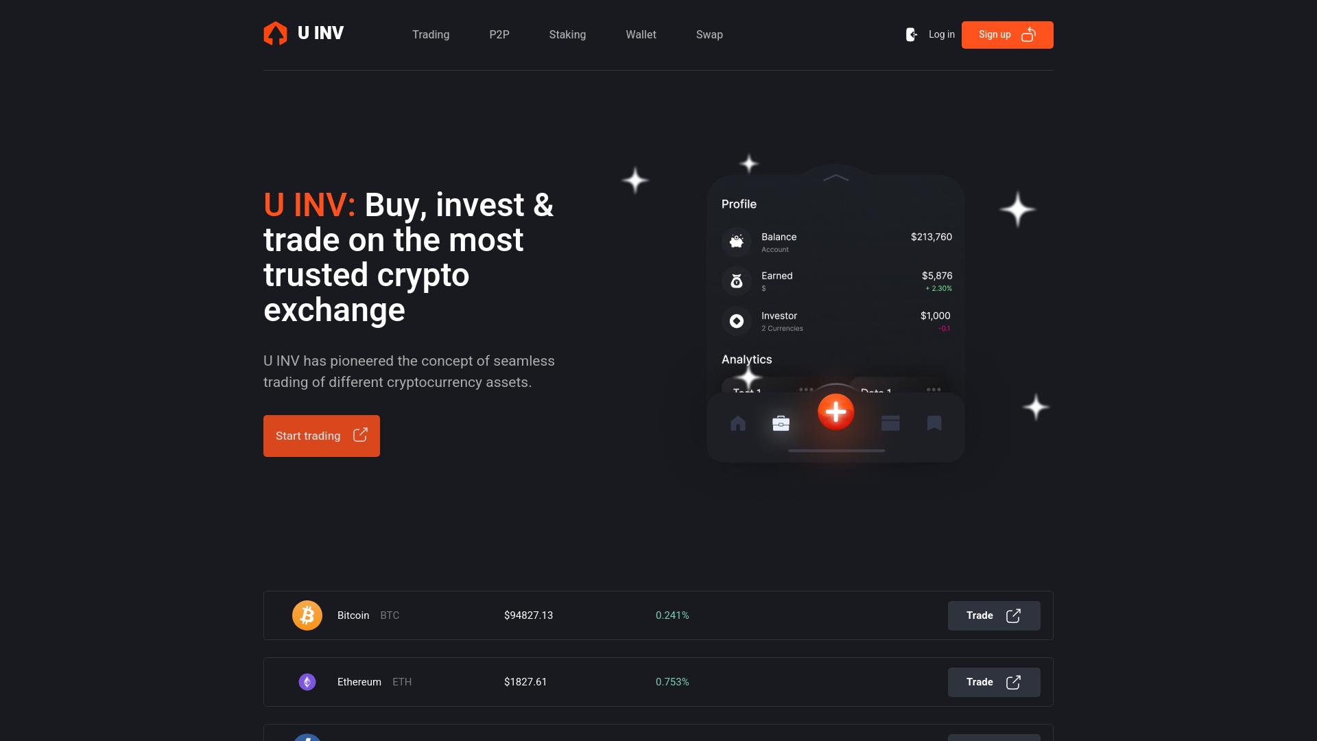 Screenshot u-inv.com