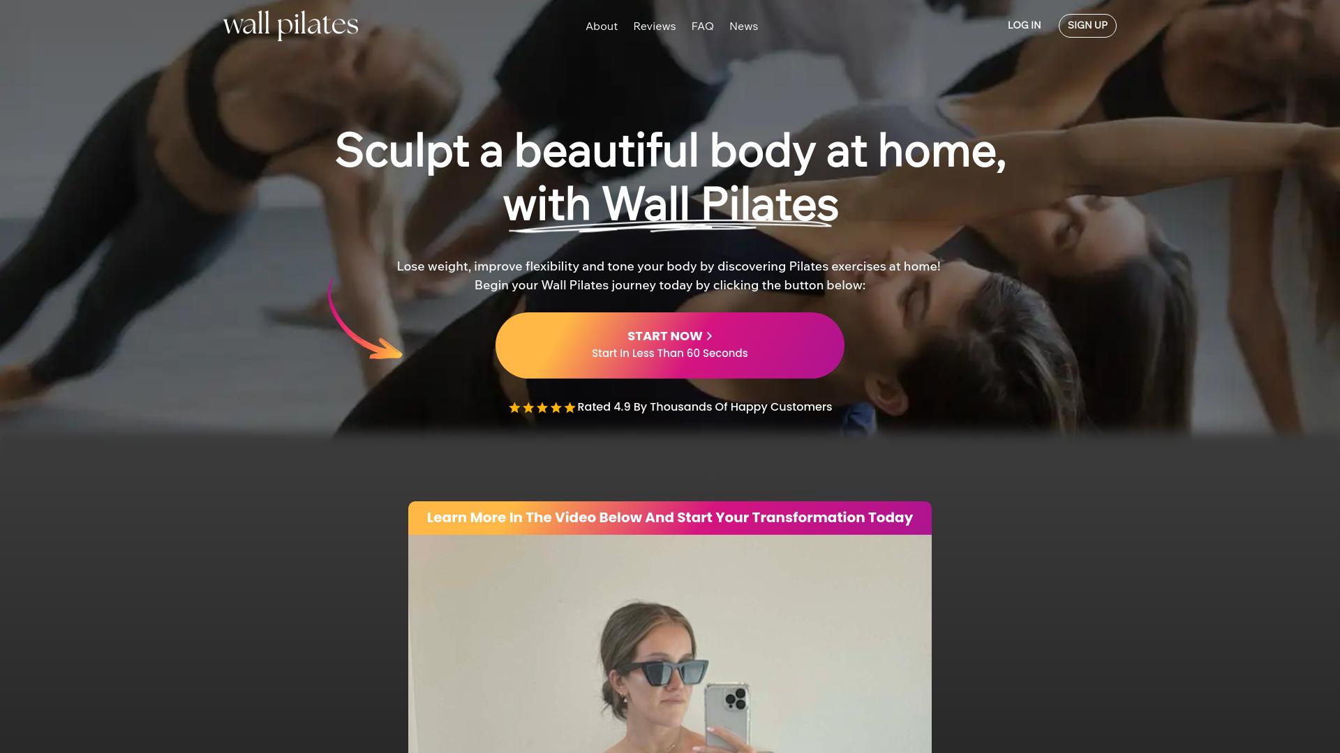 Screenshot wallpilates.com