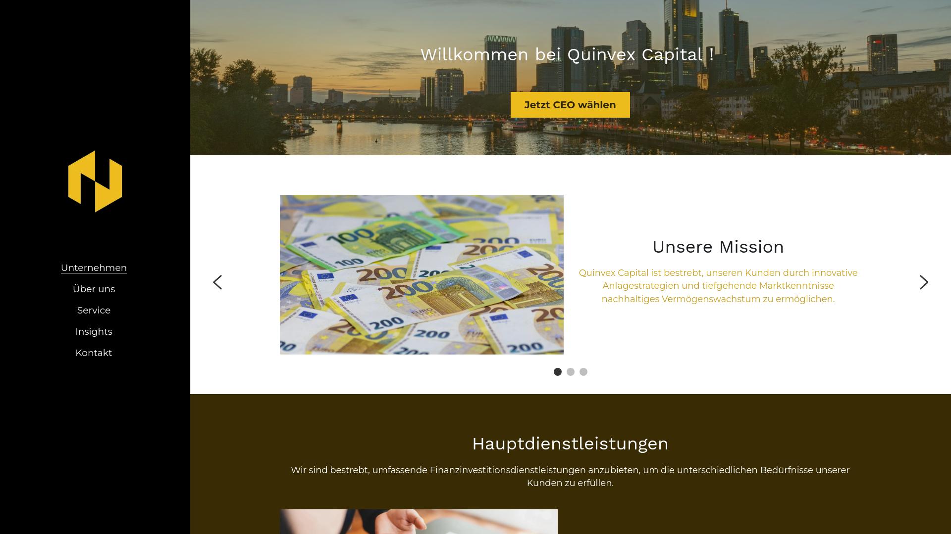 Screenshot quinvexcapital.com