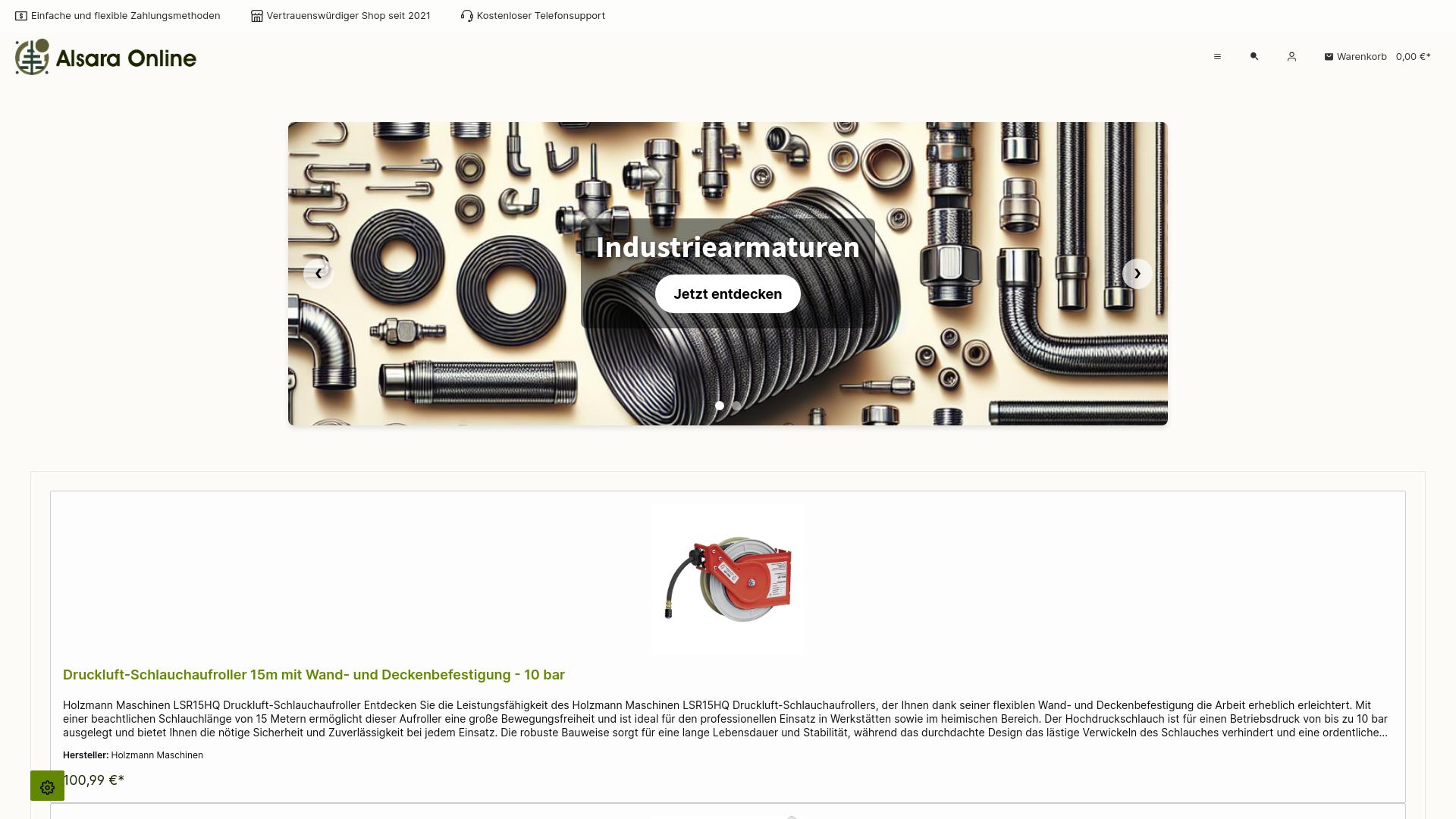 Screenshot alsara-online.de