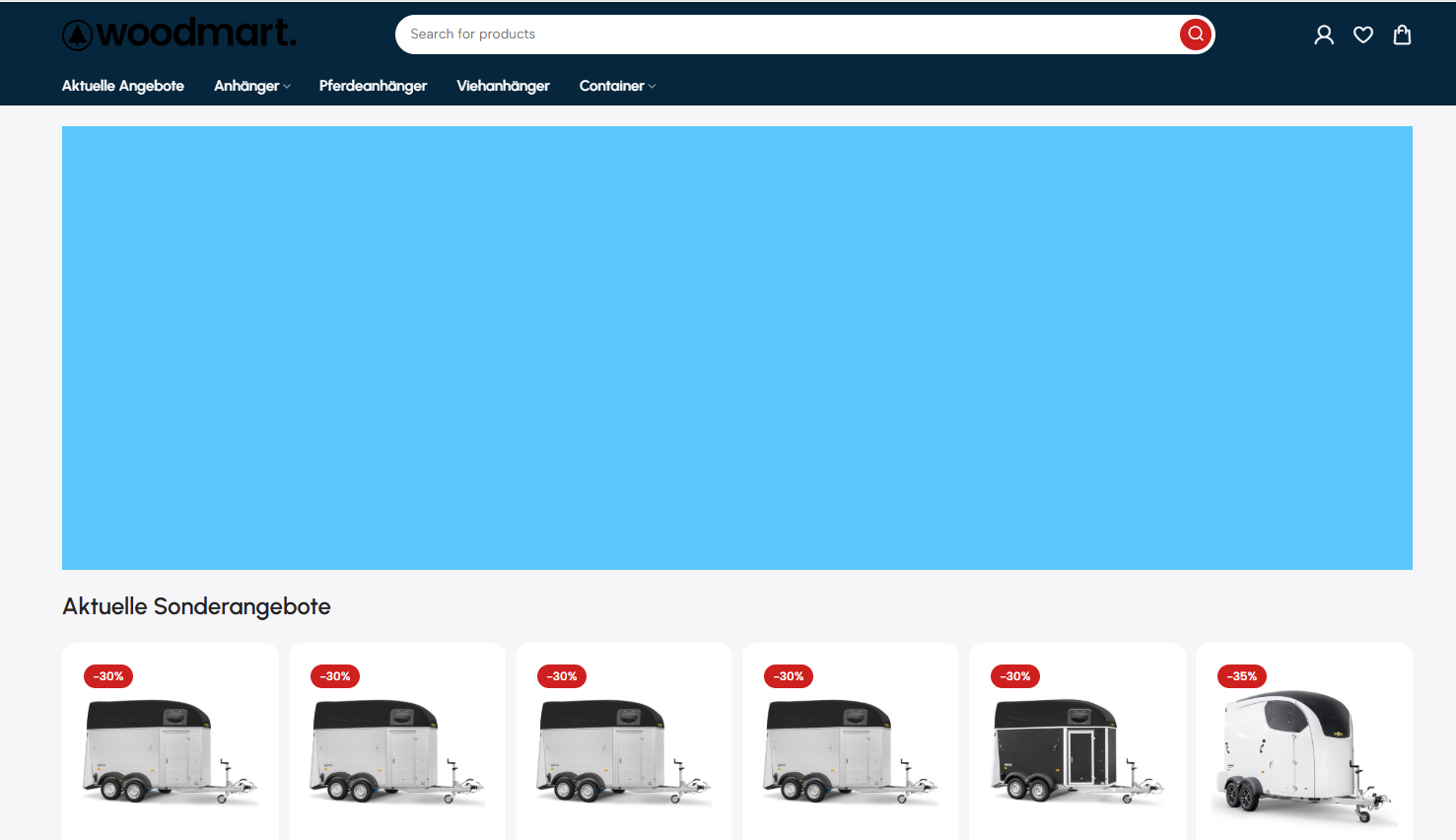 Screenshot anhaengermarkt.com