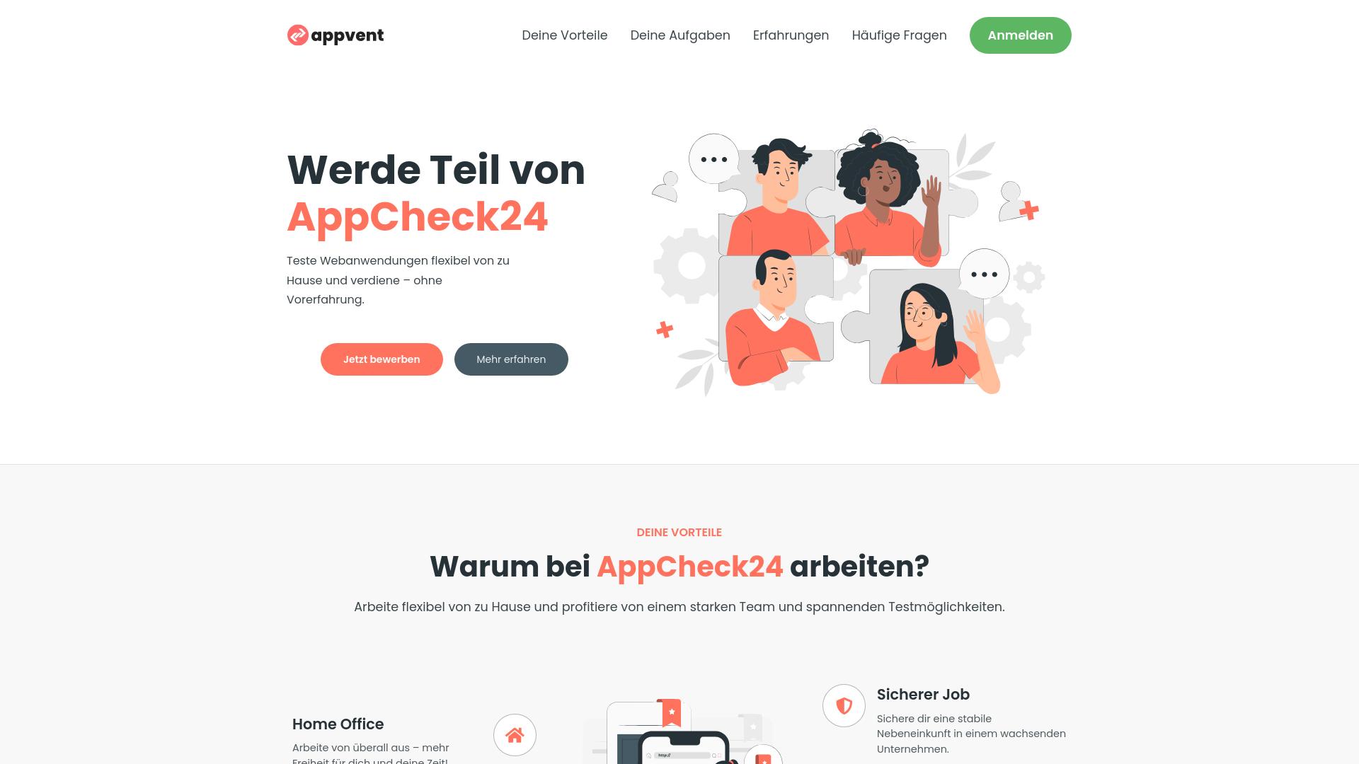 Screenshot appcheck24.com