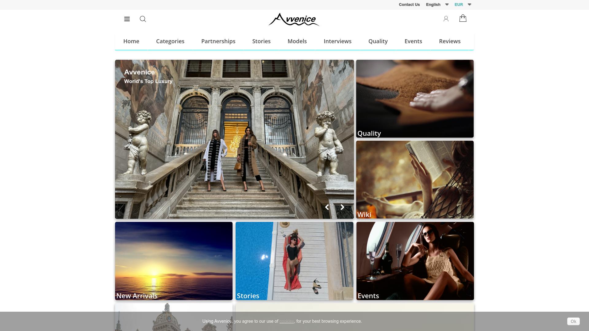 Screenshot avvenice.com