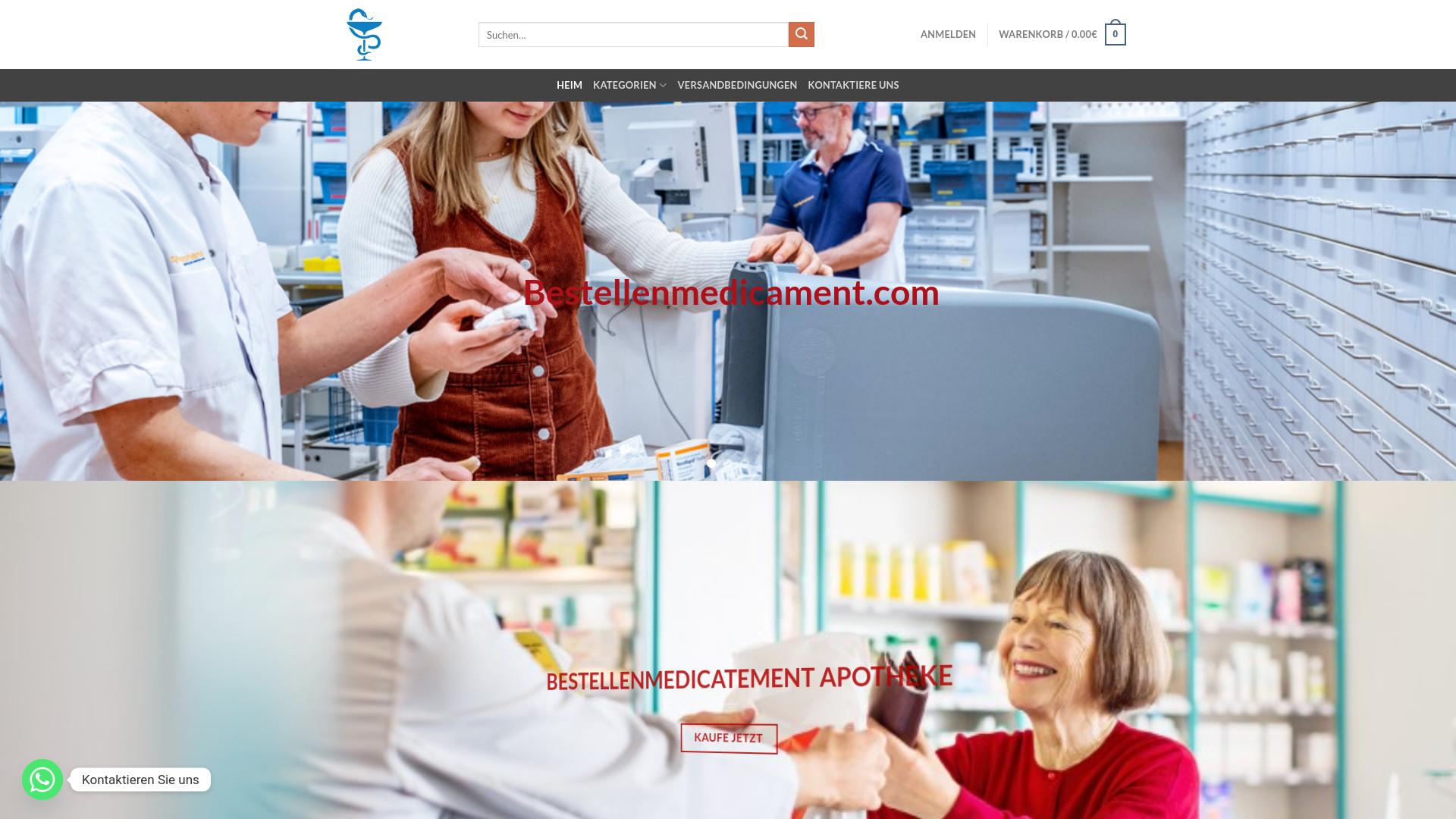 Screenshot bestellenmedicament.com